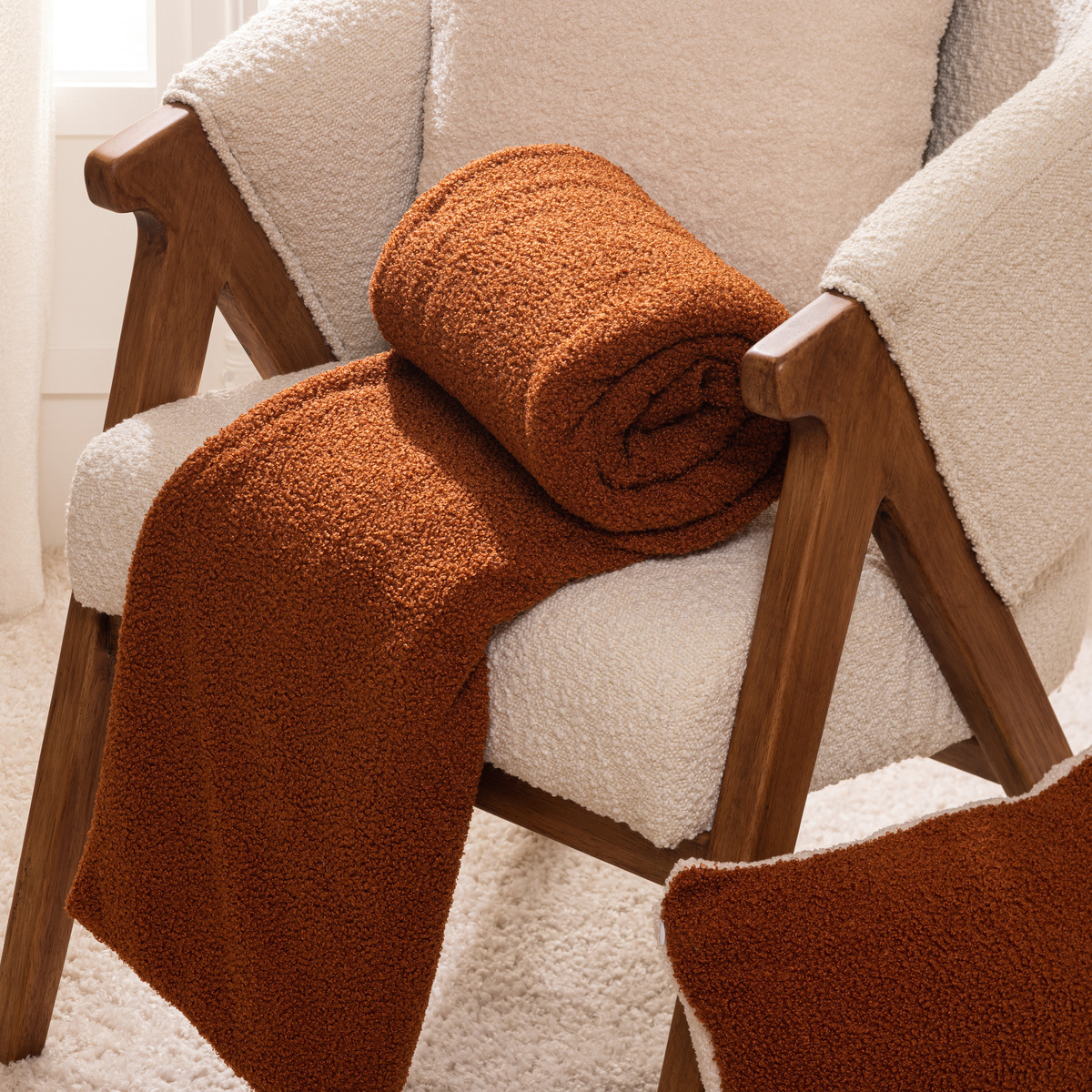 Cushion "Jaiko" Warm White, 40x40 cm