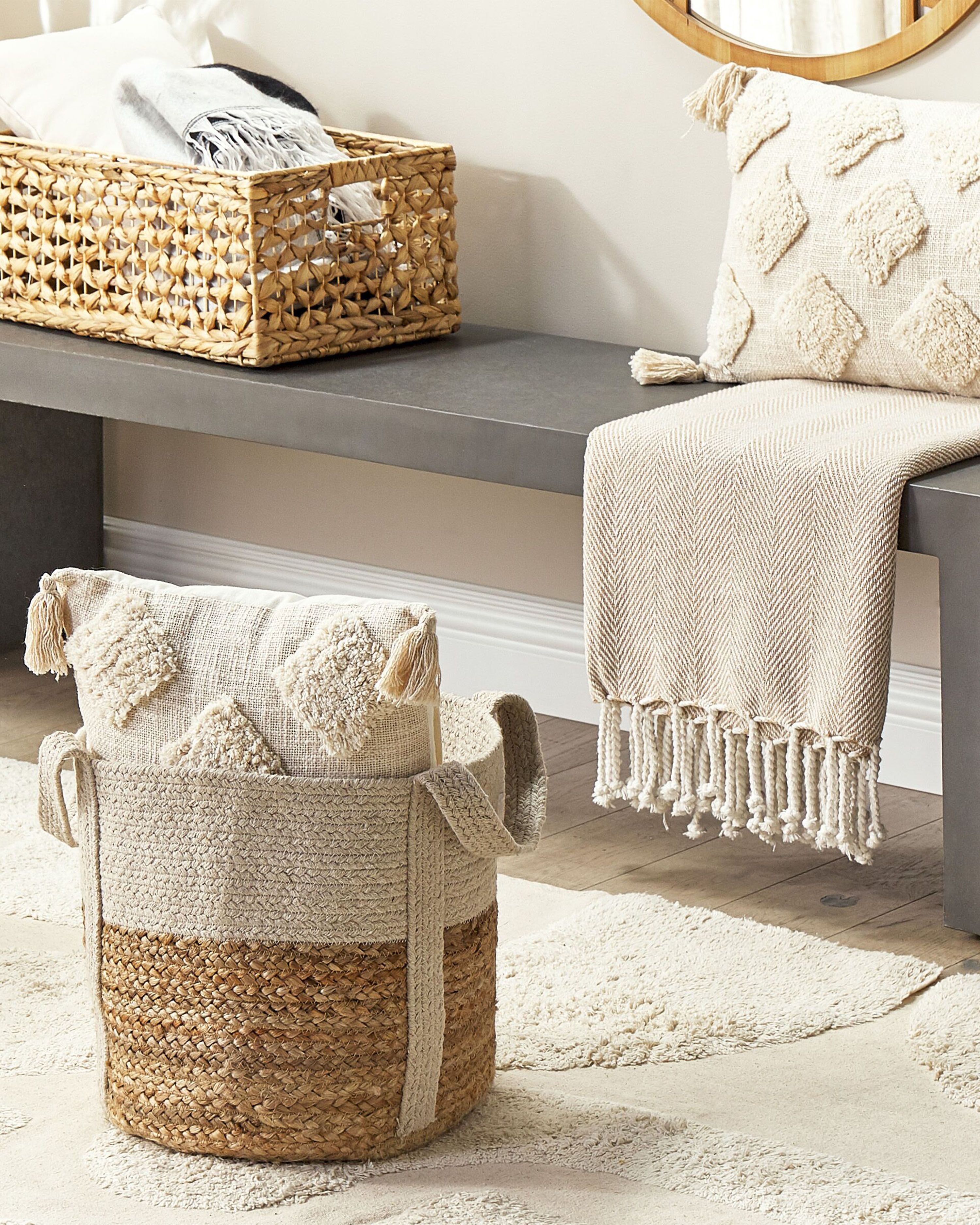 Basket SONIPAT Jute Natural