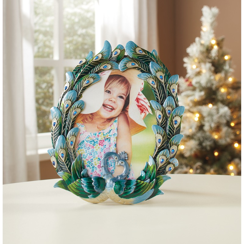 Peacock Picture Frame - MIDNIGHT VELVET CATALOG