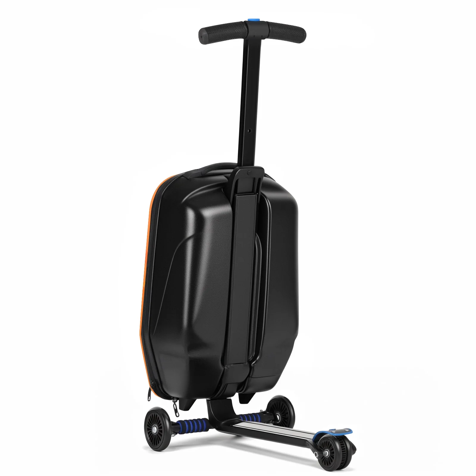 Advwin Scooter Luggage for Kids & Adults, Hardside Ride on Suitcase for Kids Ages 4-15 Multifunctional Lightweight Foldable Carry on Luggage with Wheels Ride on for Children Teenagers, Pink - Image 38