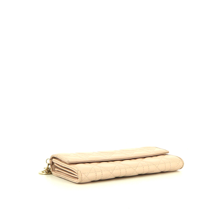 Dior Cannage wallet in pink leather1:1High-quality replica