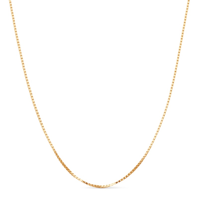 Gold Box Chain Necklace - MIDNIGHT VELVET CATALOG