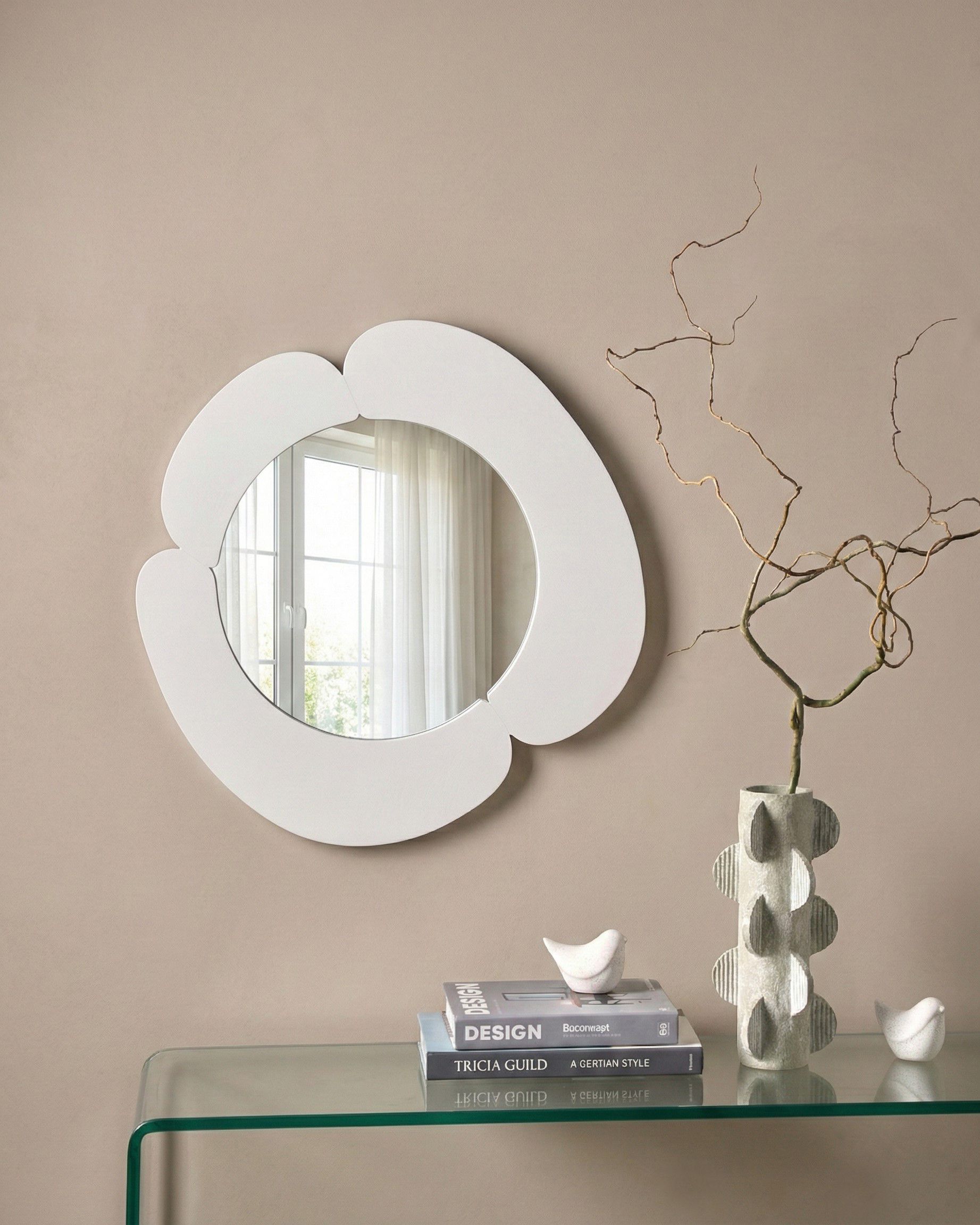 Wall Mirror ATIK 50 cm 50 cm White