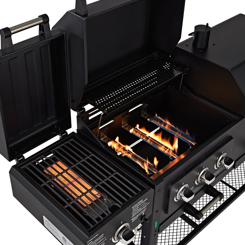 Commerical Gas & Charcoal BBQ GRILL OUTDOOR GAS & Charcoal BARBECUE