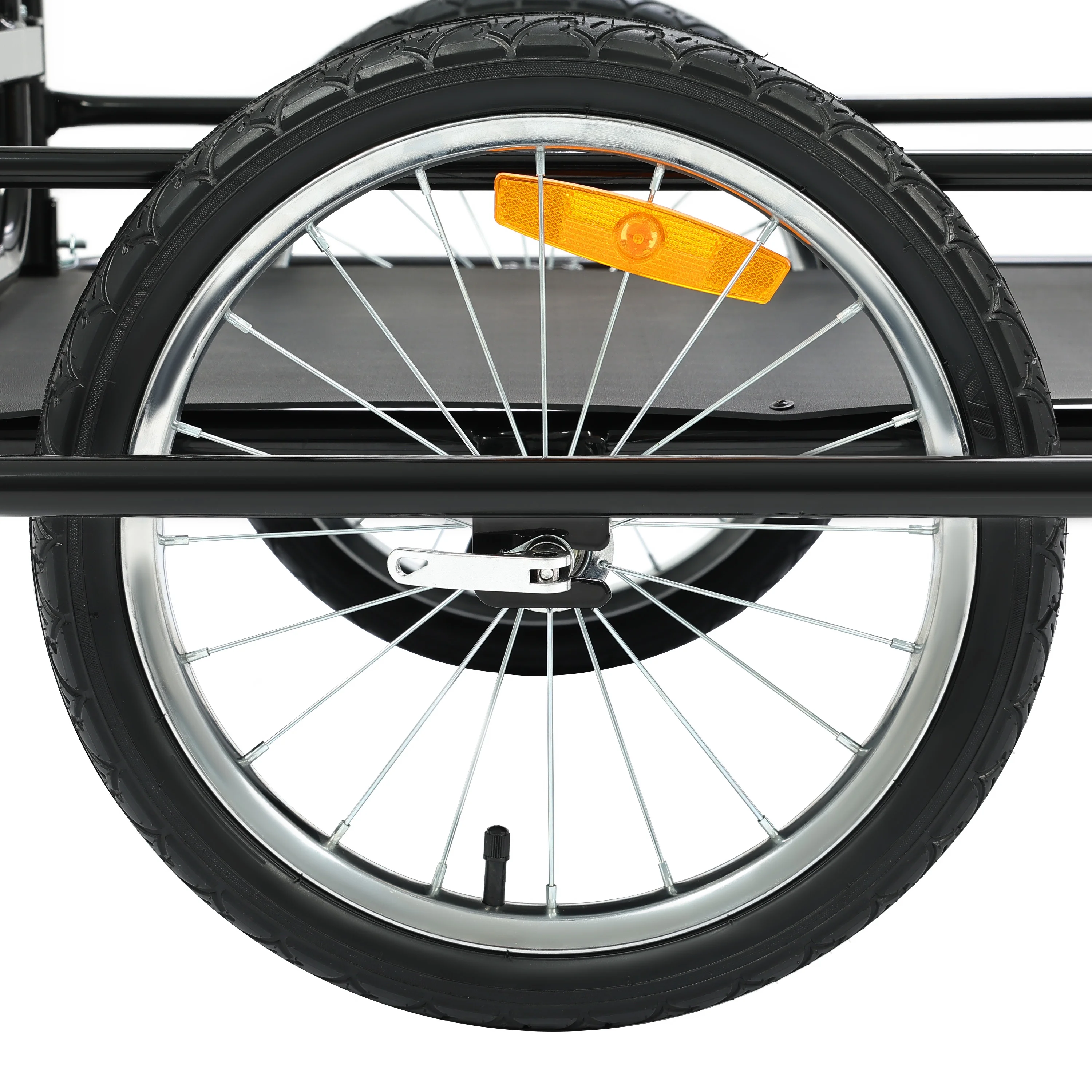 Kojem Foldable Two-Wheels Cargo Trailer Bicycle, Black - Image 14