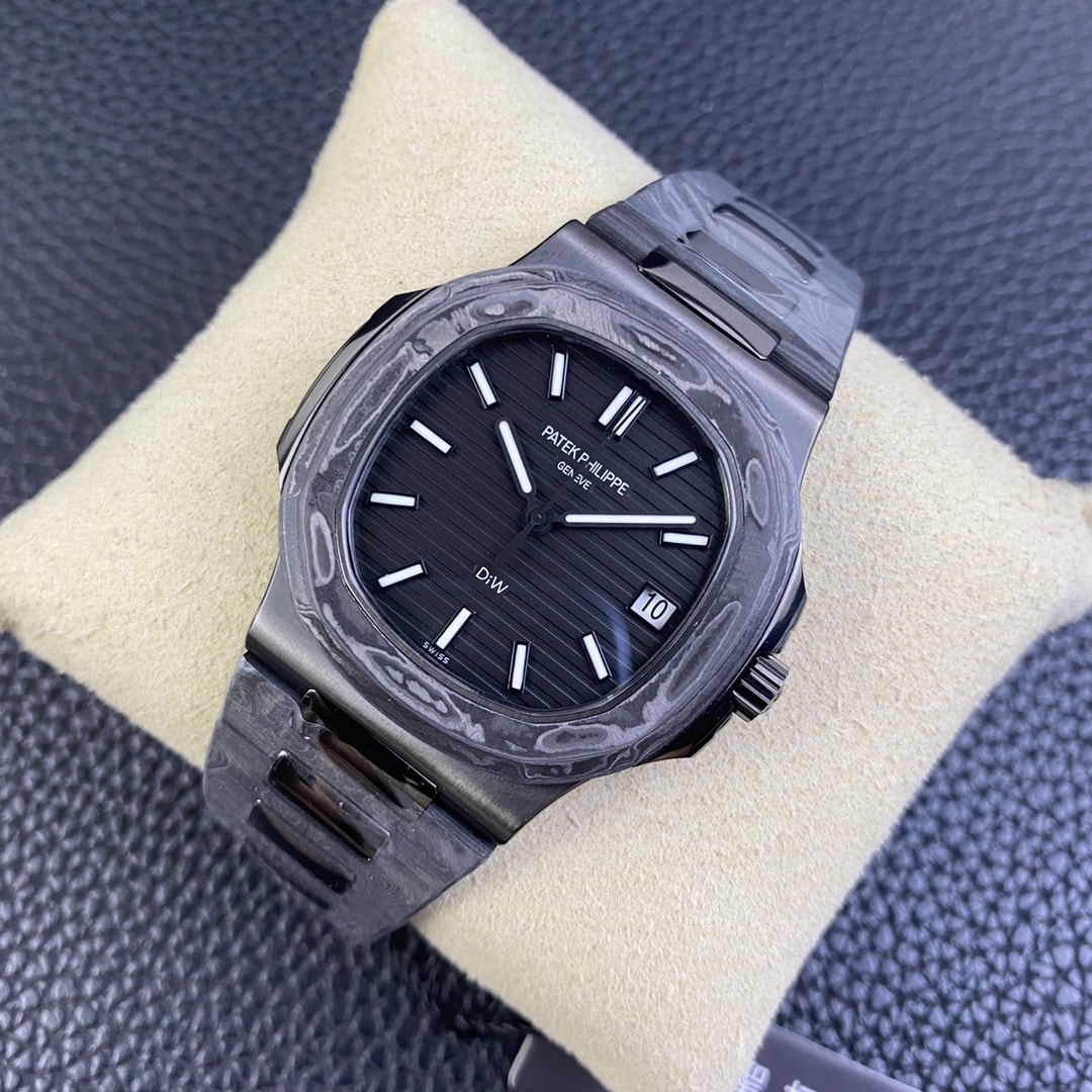 Best Fake Patek Philippe Replica Watch Nautilus All Carbon Black The Black Grail Project(1:1 replica) - Top club