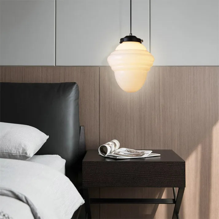 TimelessGlow – Geometrische Hanglamp in Mat Glas