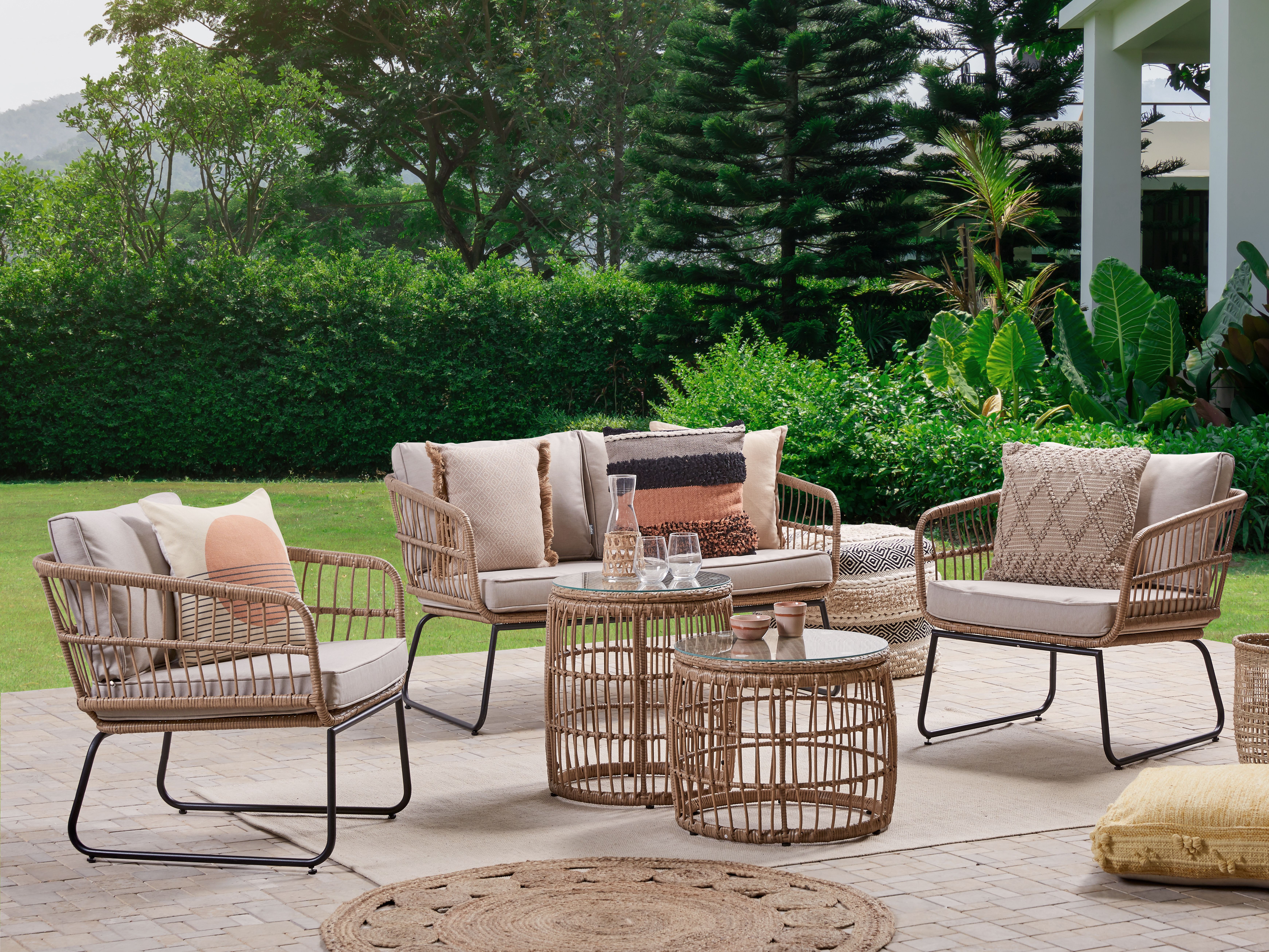 Outdoor Cushion Cover Set RAVELLO Beige