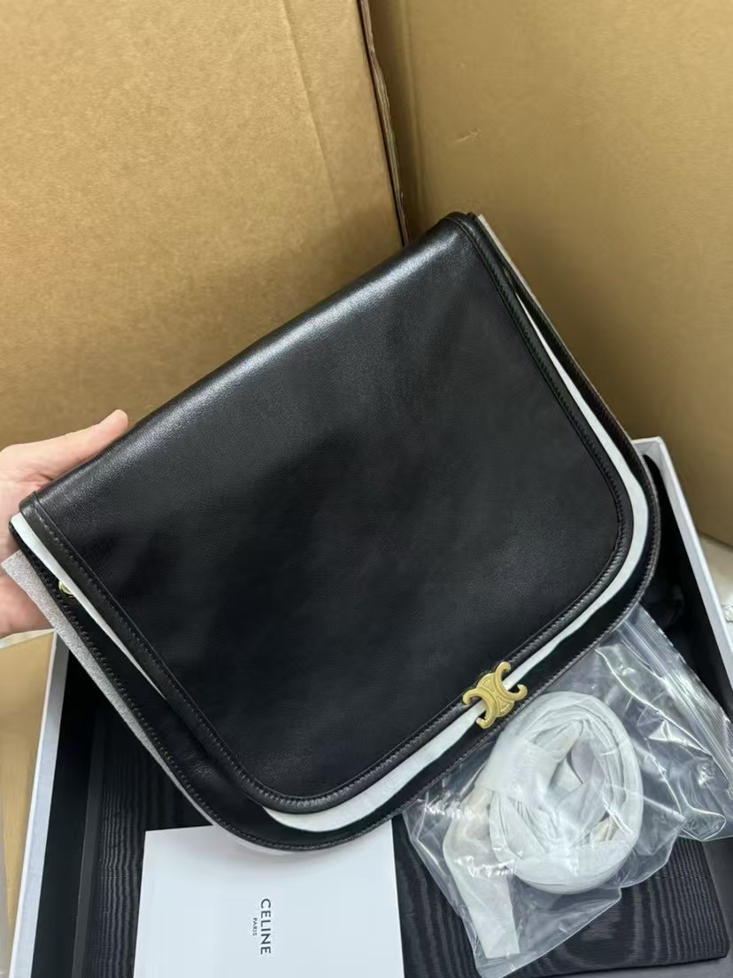 CELINE SOFT TRIOMPHE BESACE Lambskin Leather Hand Bag1:1High-quality replica