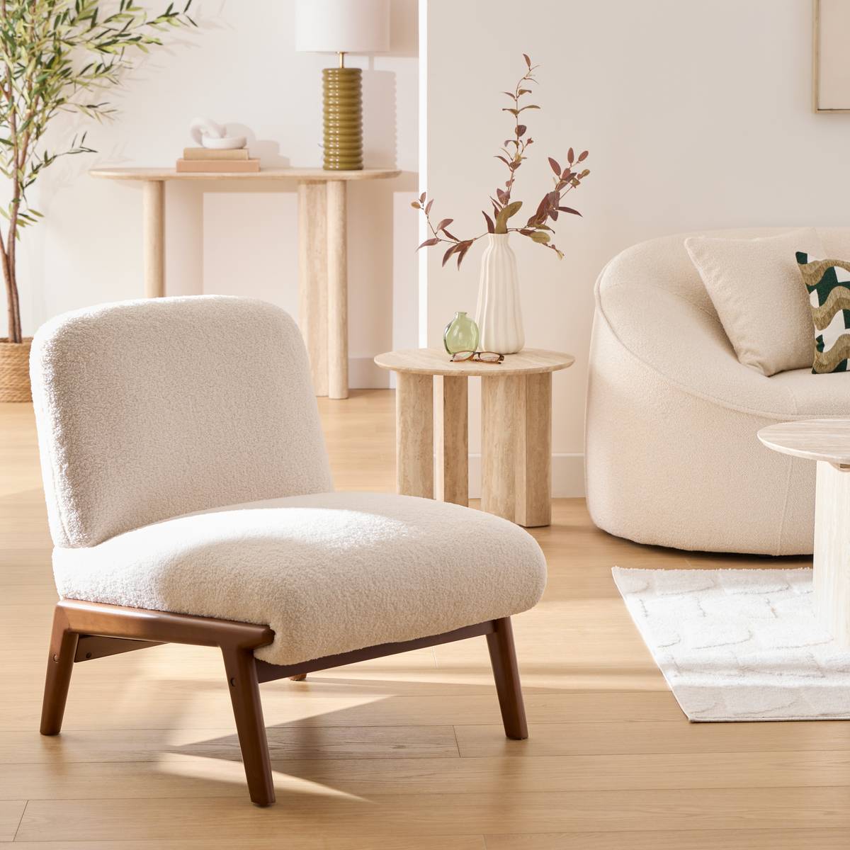 Armchair "Liora" White