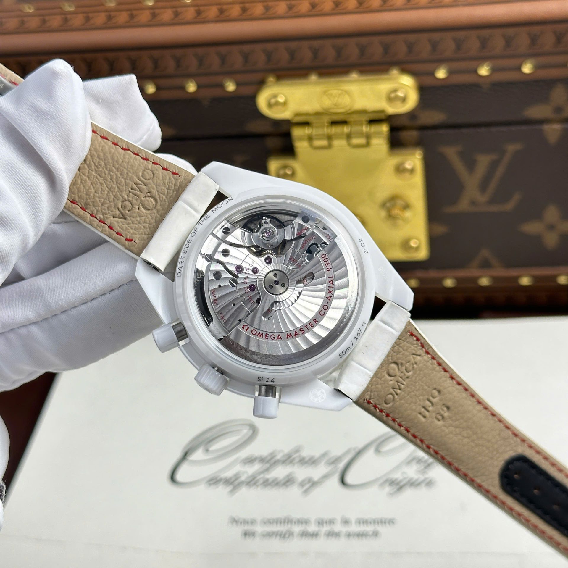Omega Speedmaster White Ceramic Replica Watch Best Quality N1 Factory 44mm - Top club