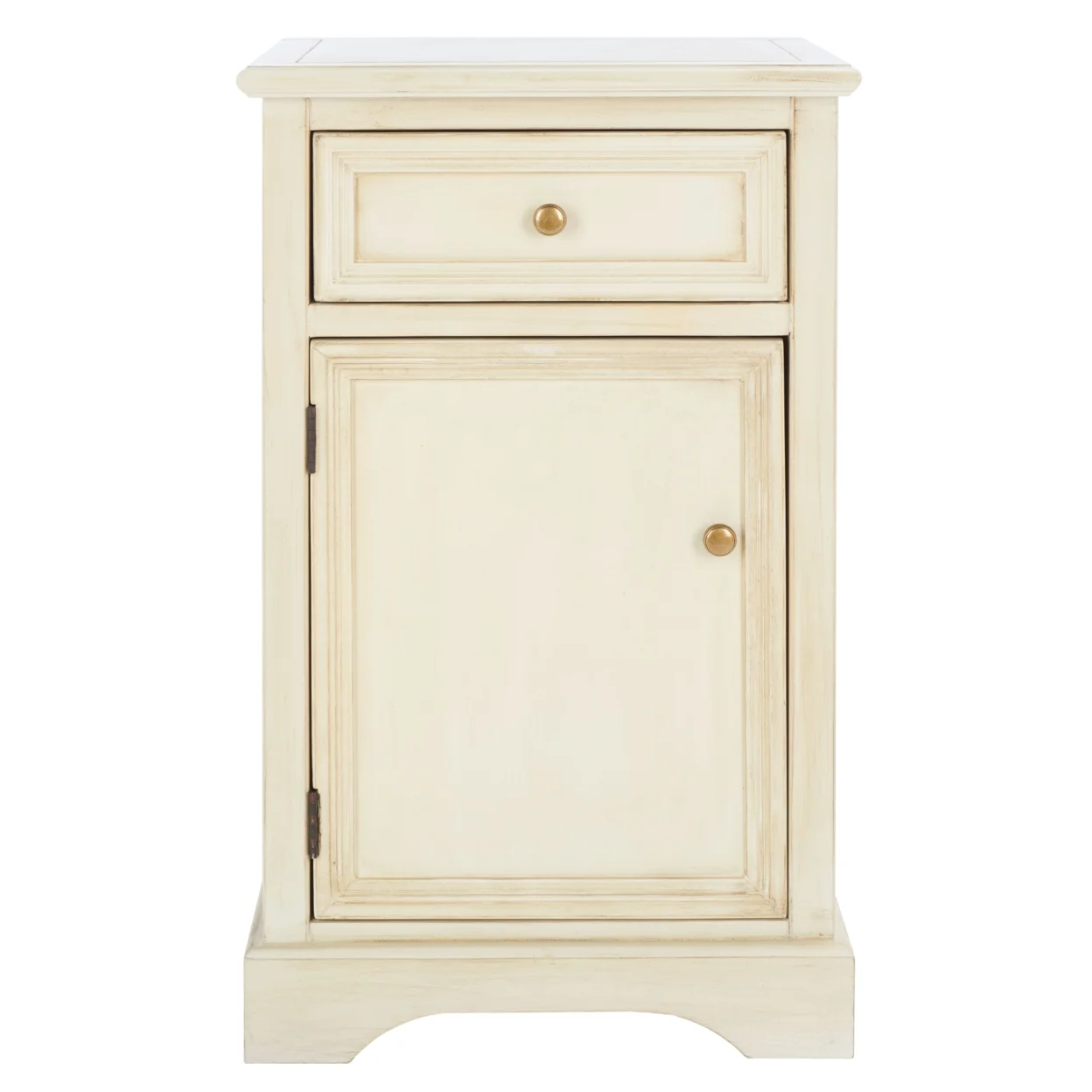 SAFAVIEH Jarome Nightstand With Storage Drawer And Cabinet Barley
