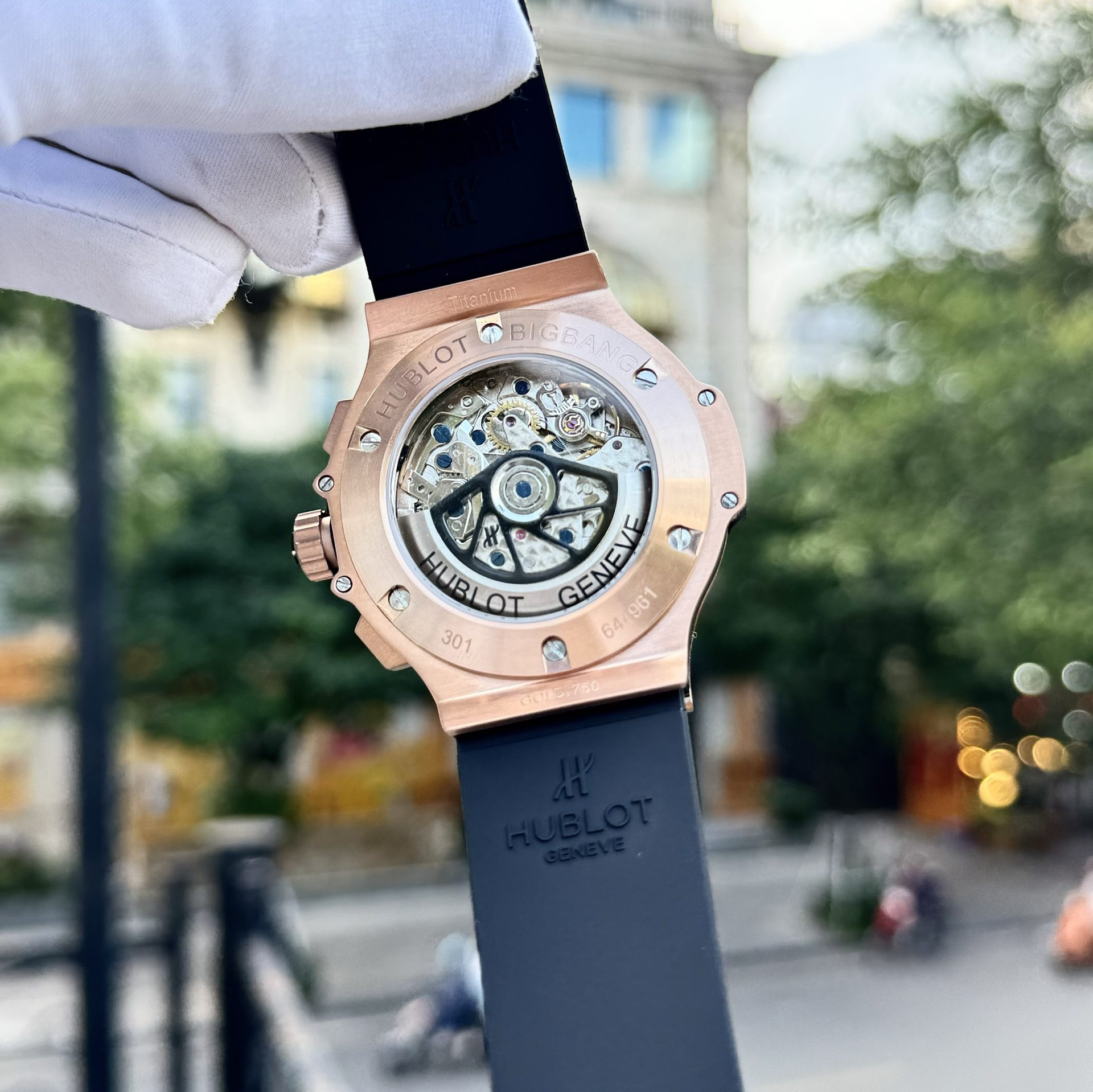 Hublot Fake Watches Big Bang Chronograph King Gold Black Dial 44mm - Top club