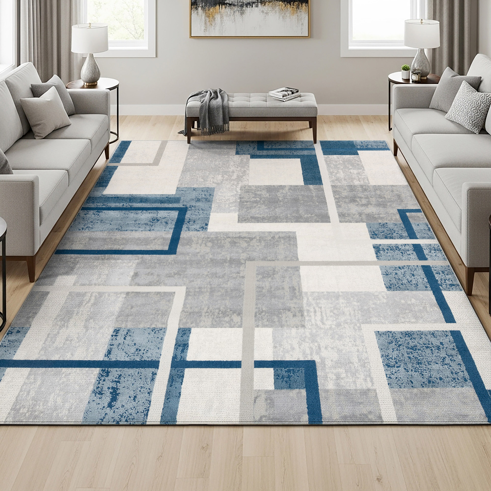 Eden Area Rug, Abstract Geo, 6'6' x 9'6'