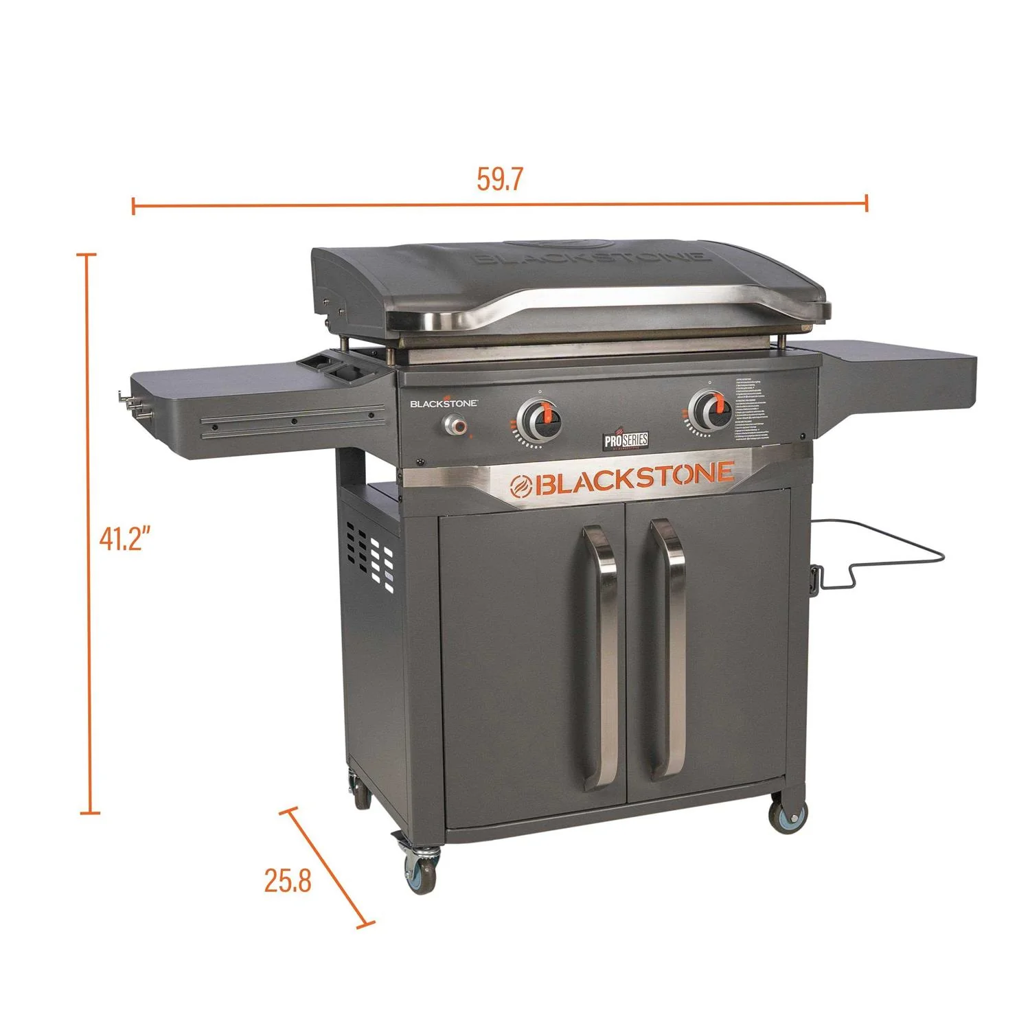 Blackstone ProSeries 2 Burner 28 inch Outdoor Cabinet Griddle With Hood - Image 5 Blackstone ProSeries 2 Burner 28 inch Outdoor Cabinet Griddle With Hood - Image 5