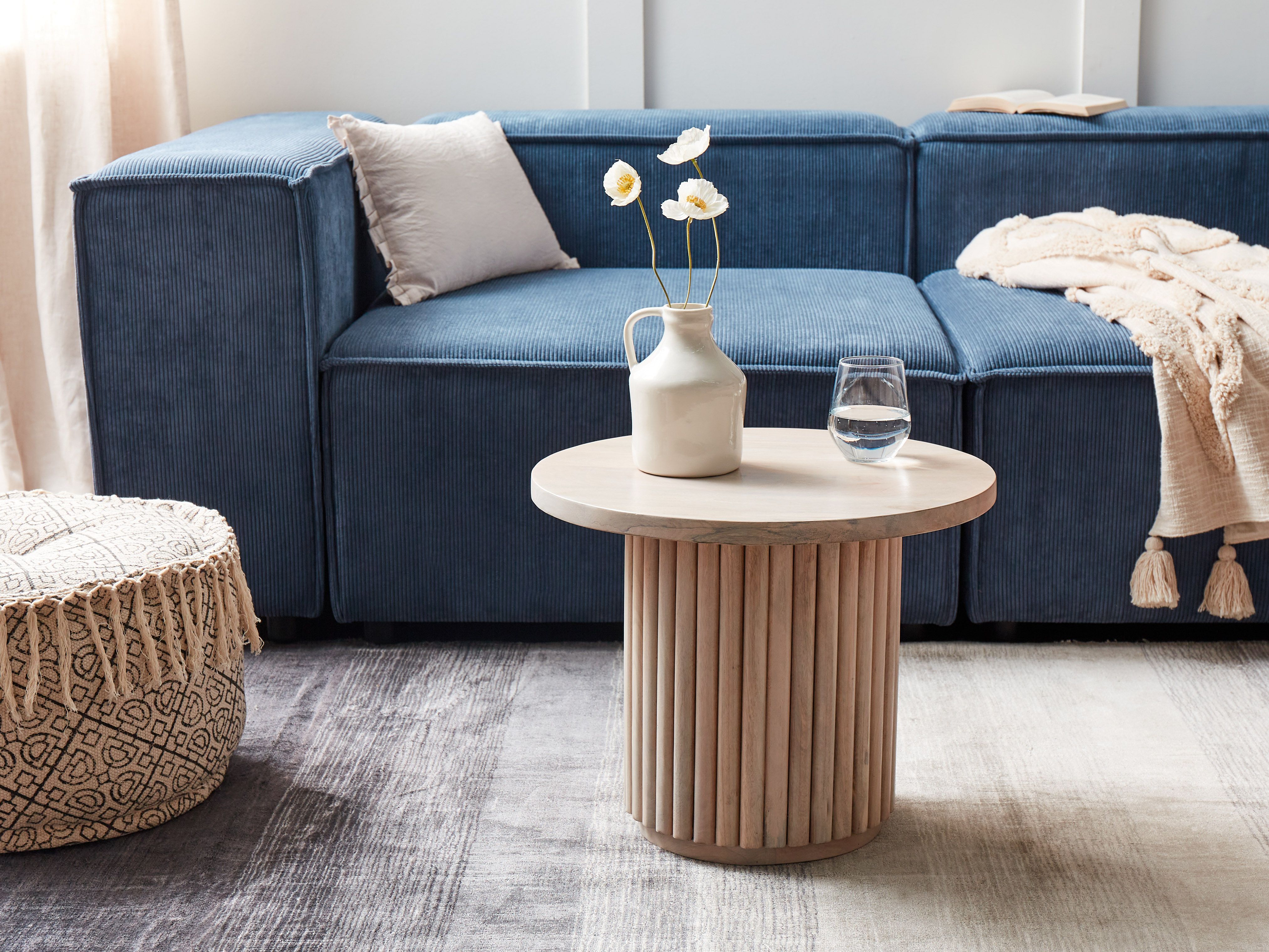 Coffee Table LEMONT Mango Wood Light Brown