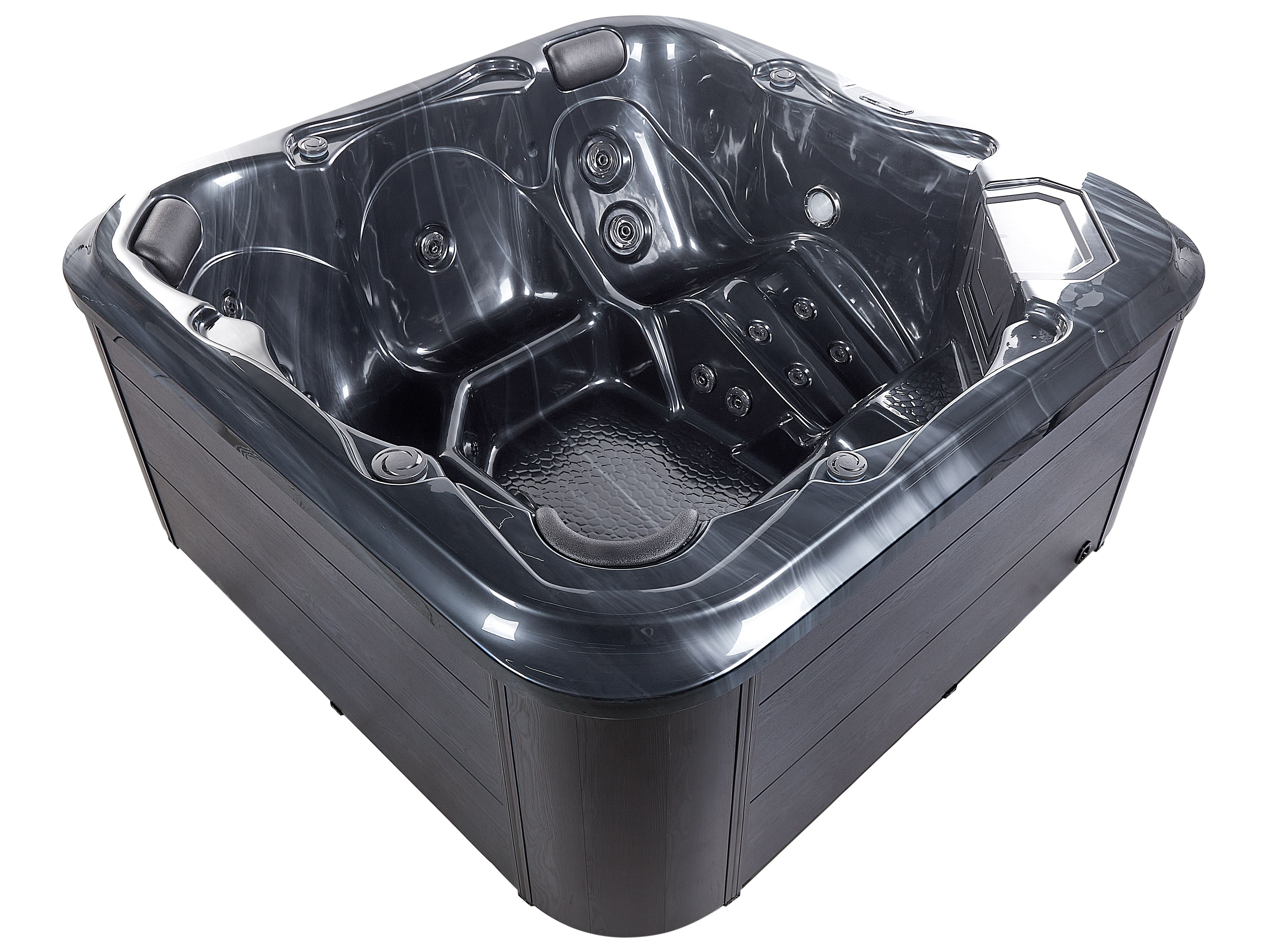 Outdoor Hot Tub with LED TULAROSA Graphite Grey