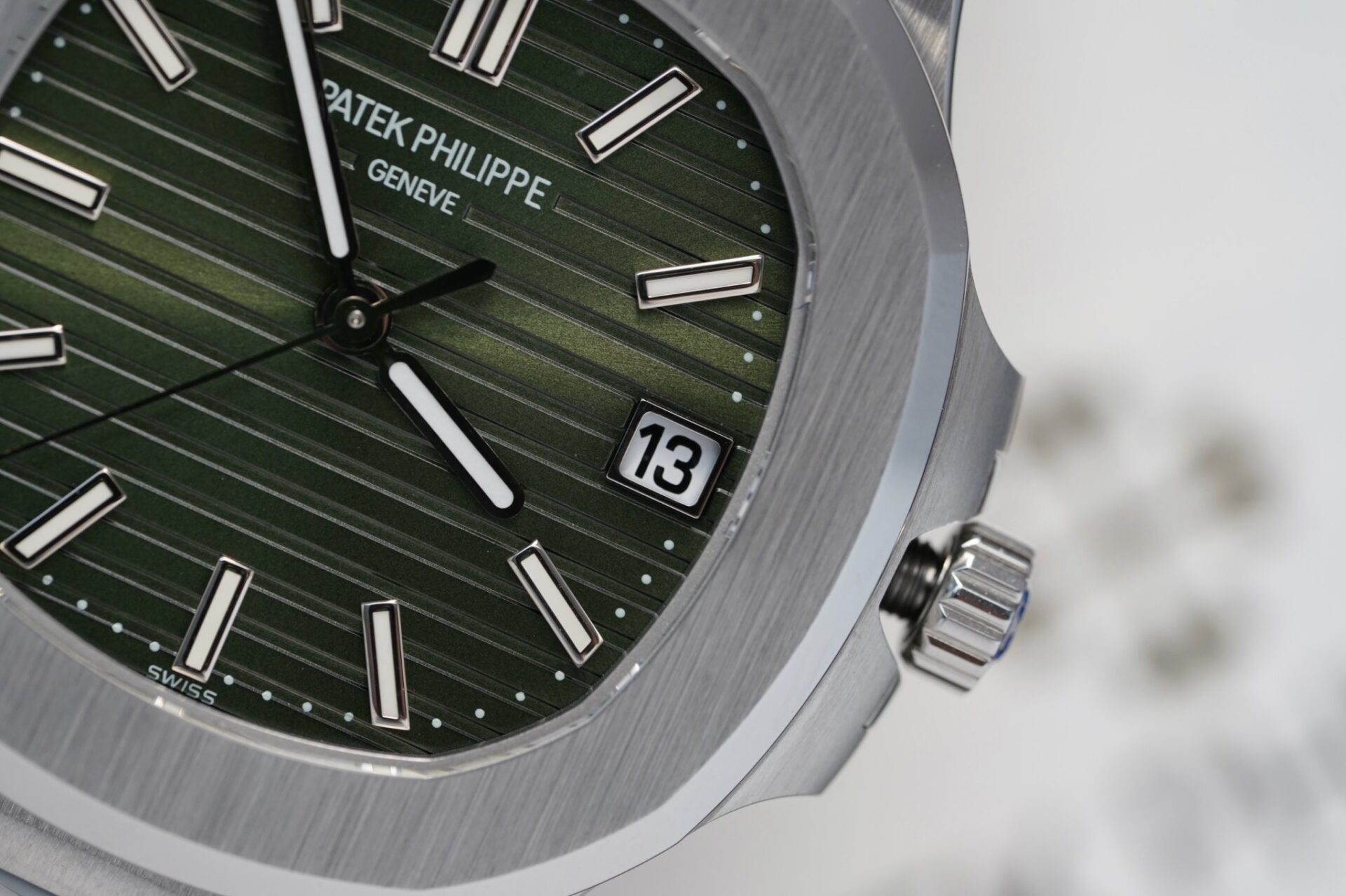 Patek Philippe Nautilus 5711 Green Dial Metal Strap Rep 1:1 Watch 3K 40mm - Top club