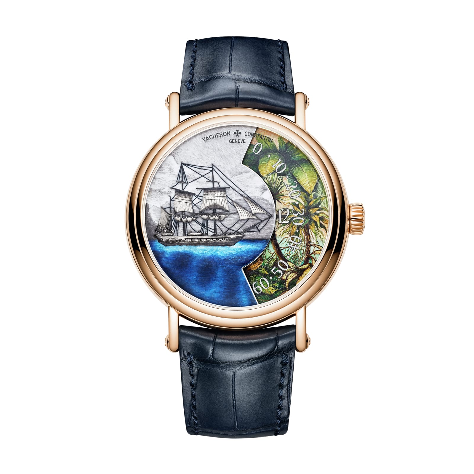 Replica Watches Fake Vacheron Constantin Metiers d'Art Tribute to Explorer Naturalists �C Detroit de Magellan Limited edition 41 MM PINK GOLD(1:1 replica) - Top club