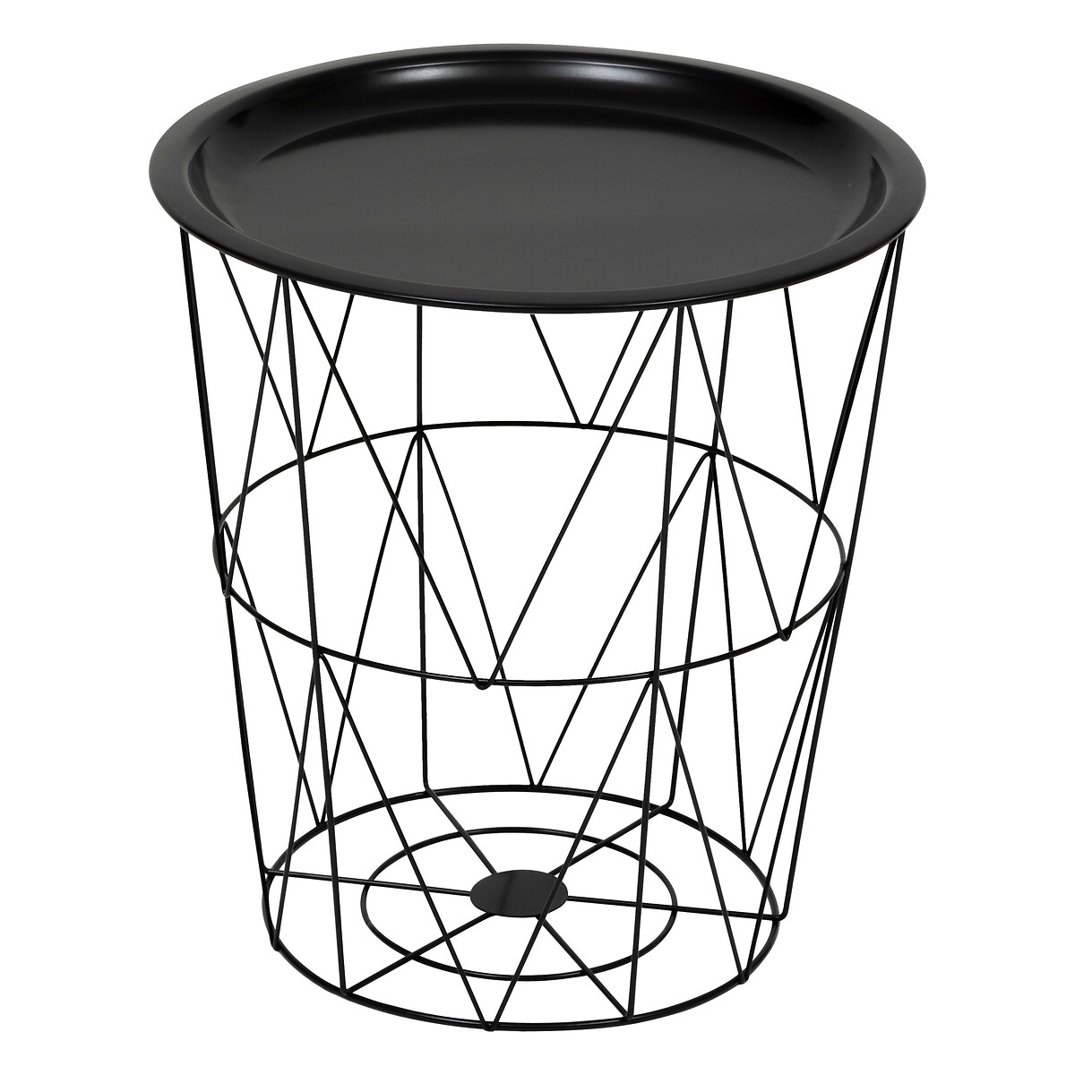 Side table "Kumi" Black, 40x37x37 cm