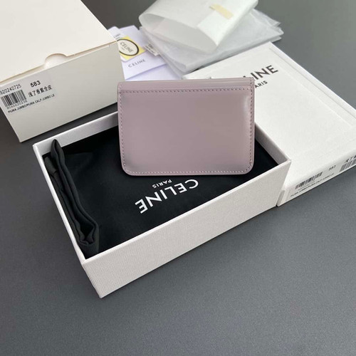 AAA+ Replica Celine Small Flap Wallet Triomphe Shiny Calfskin