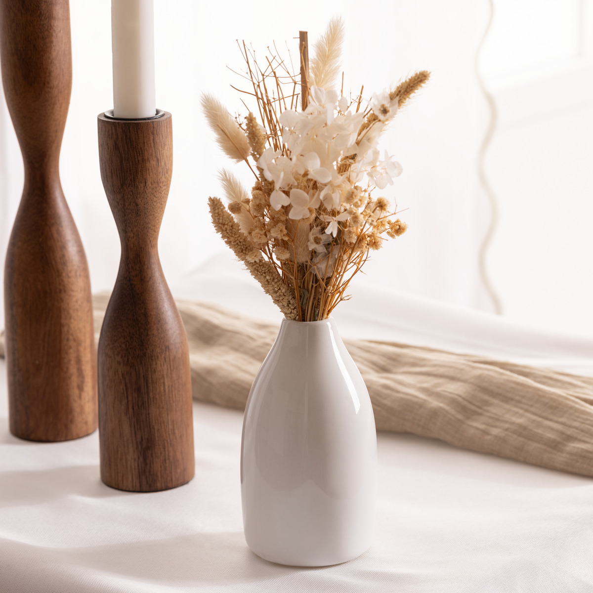 Dried flower arrangement Ceramic vase, H.25 cm