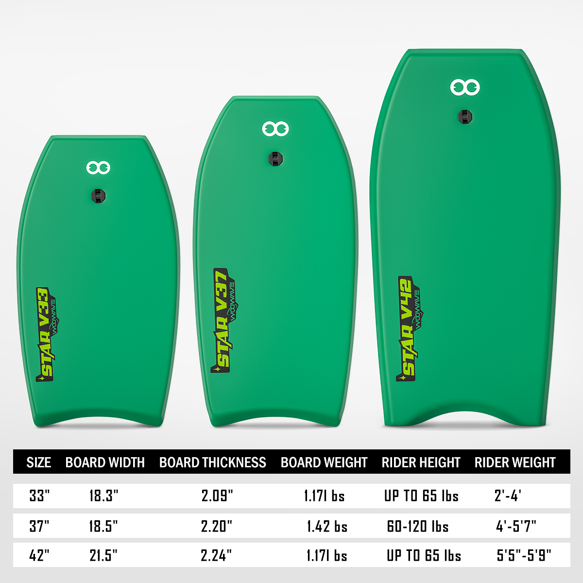 IXPE Surface HDPE Slick Bodyboard with Leash