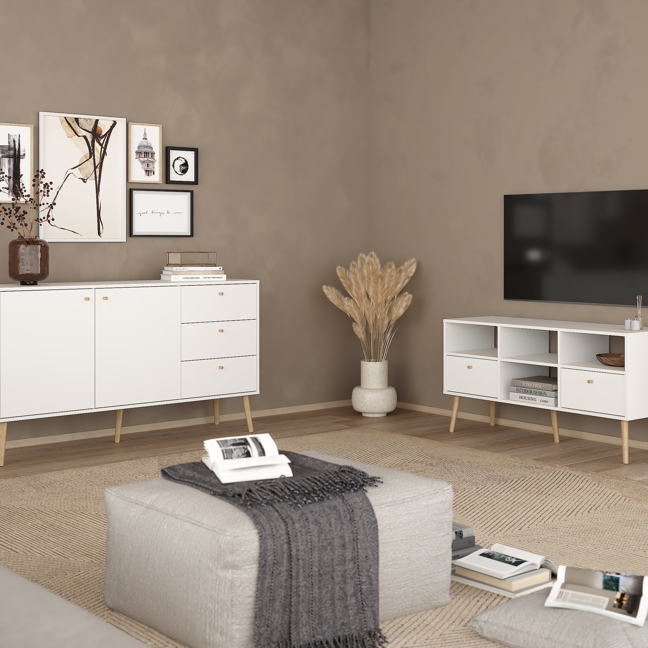 Blokker basic Billy Tv-meubel - Wit