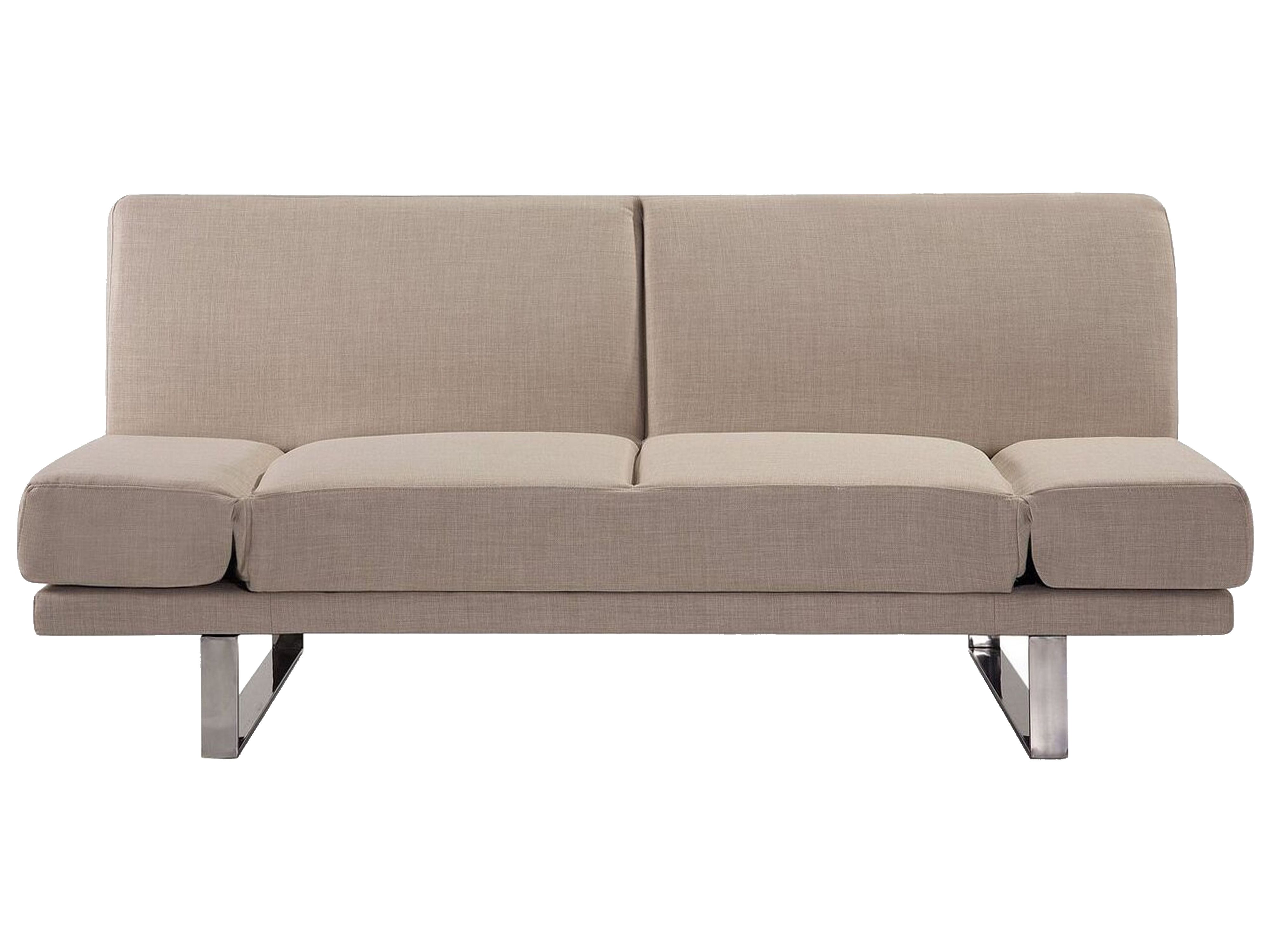 Sofa Bed 2 Seater YORK Fabric Beige
