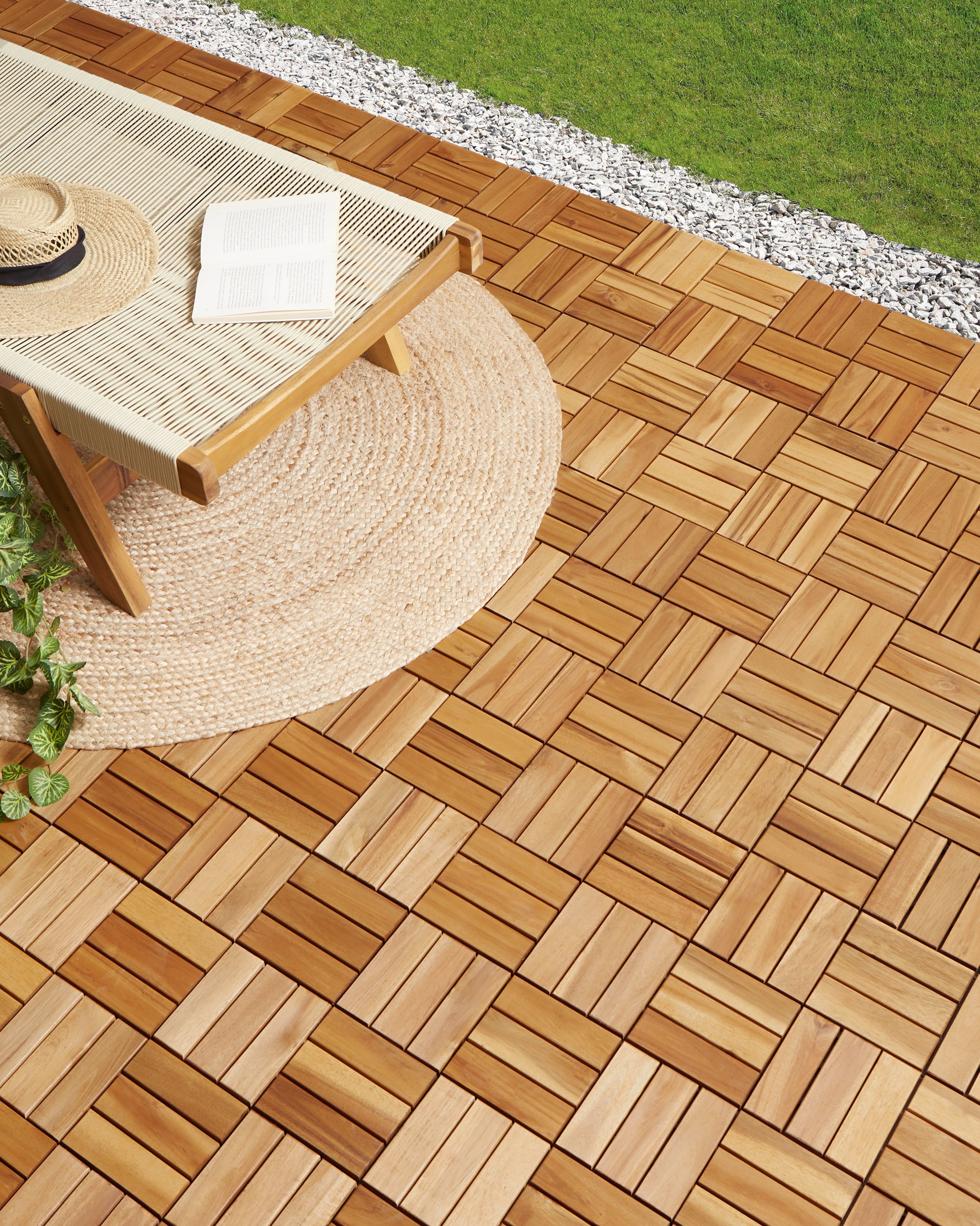 Outdoor Flooring ACERENZA Certified Acacia Wood Natural