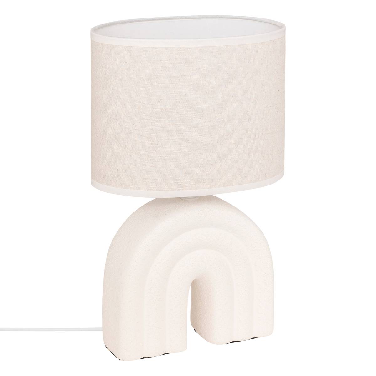Table Lamp "Gabin" White, H.32 cm