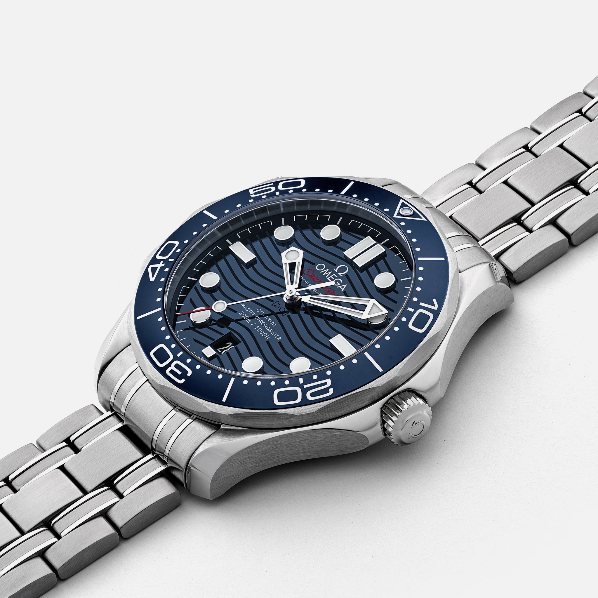 Seamaster Diver 300M Co-Axial Master Chronometer 42mm Blue Dial On Bracelet(1:1 replica) - Top club
