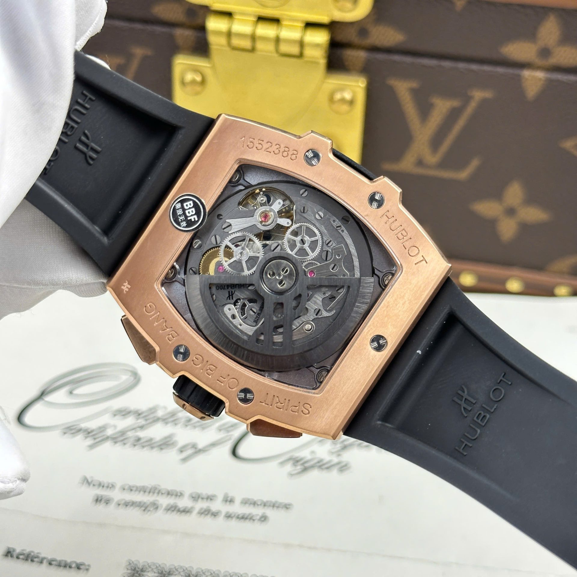Hublot Spirit Of Big Bang King Gold Replica Watch Dial Gray BBF Factory 42mm - Top club