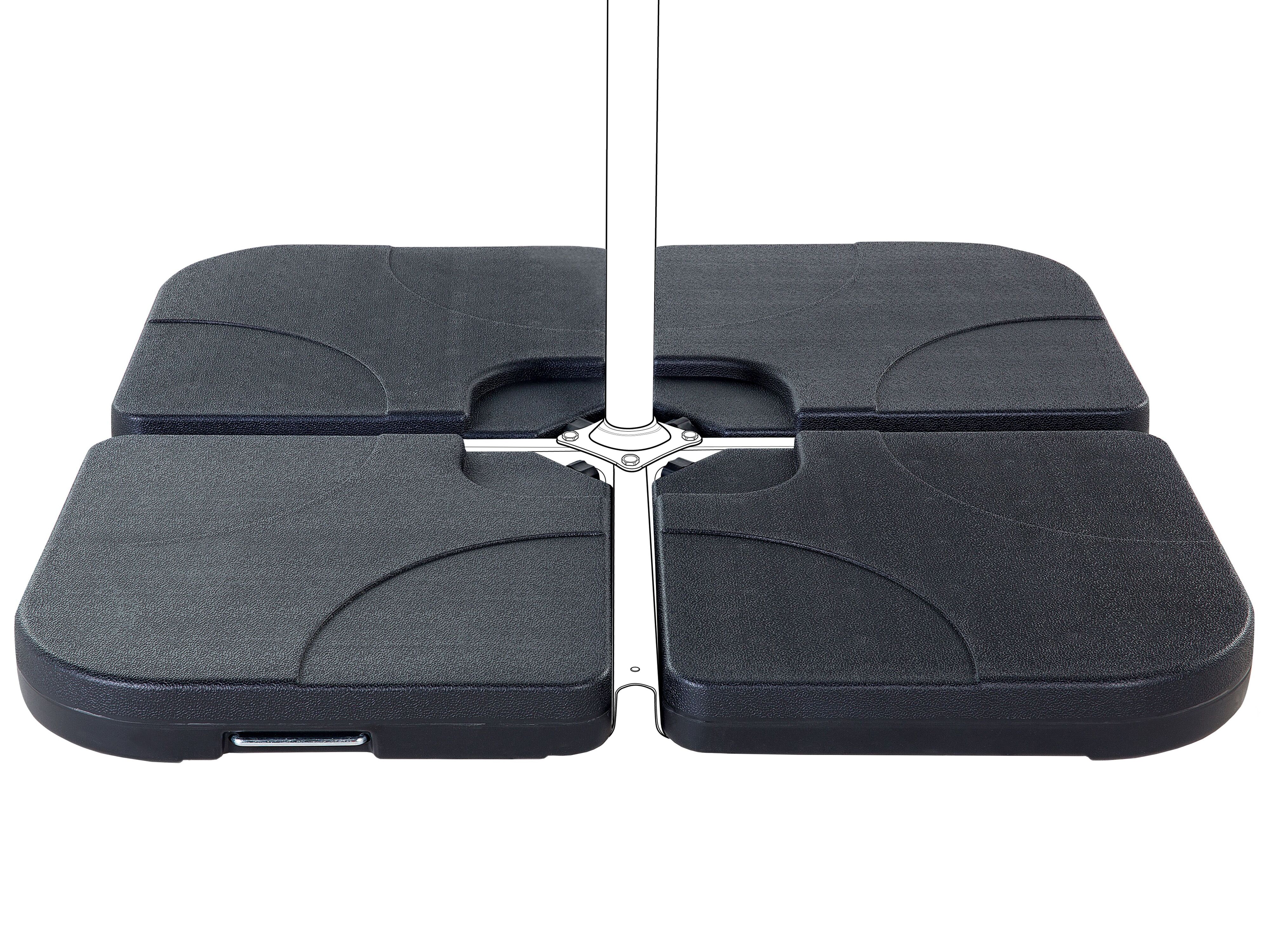 Parasol Base CARIA Black Square 9 kg