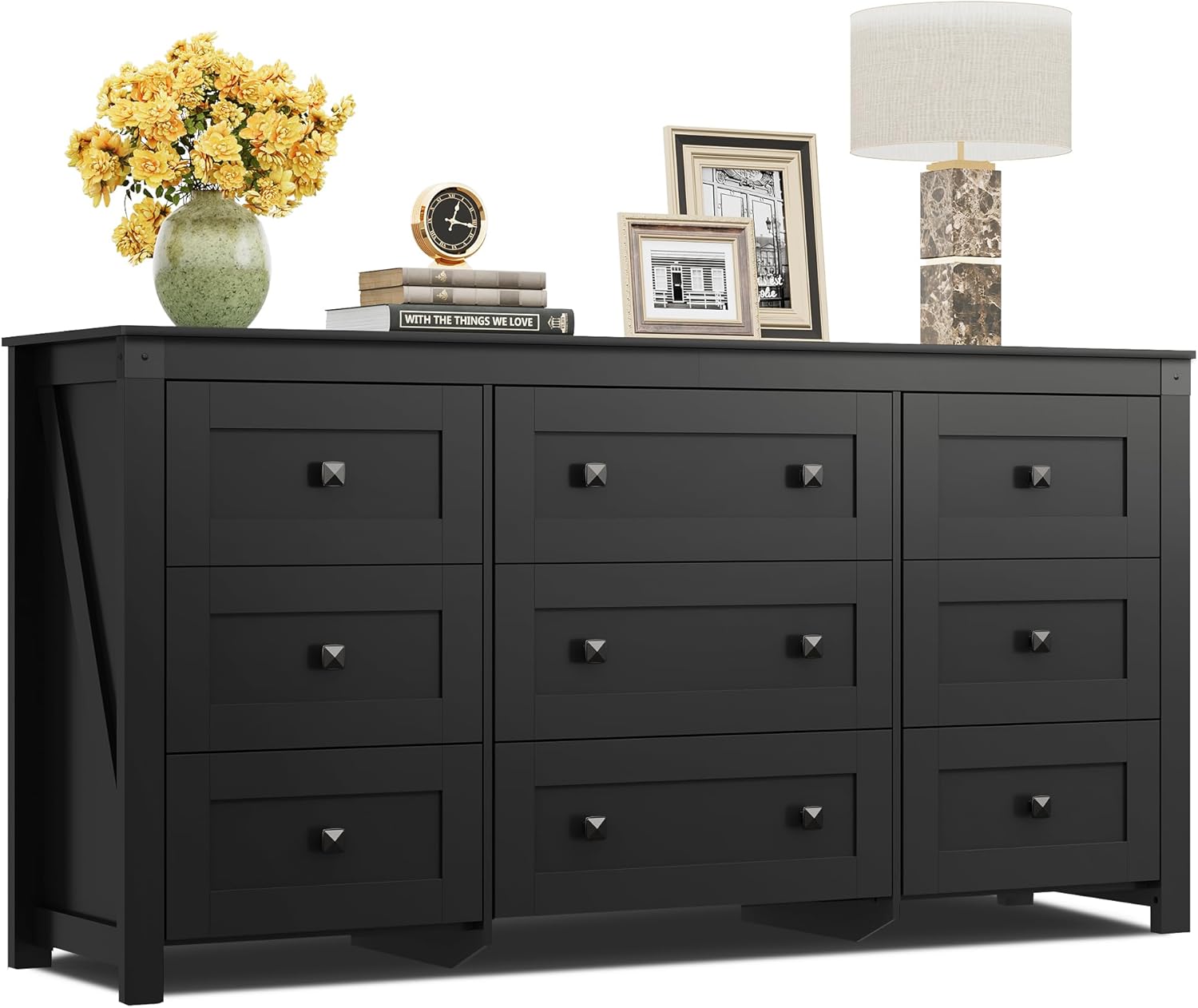 WLIVE Farmhouse Dresser for Bedroom, 63