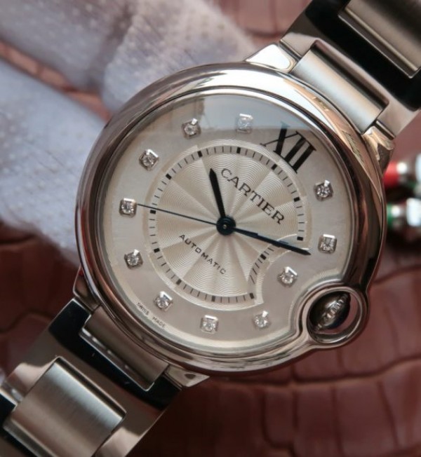 Replica Cartier JF Ballon Bleu 42mm White Textured Dial SS Bracelet MIYOTA9015 - Elite Watch Atelier