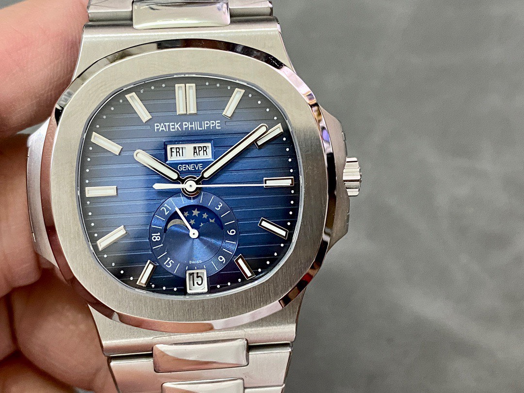 Patek Philippe Replica Watch Nautilus 5726 Blue Dial GR Factory 40.5mm - Elite Watch Atelier