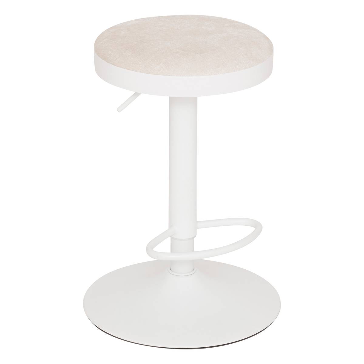 Set of 2 "Ilsa" Bar Stools Ivory, 41.5x41.5 cm
