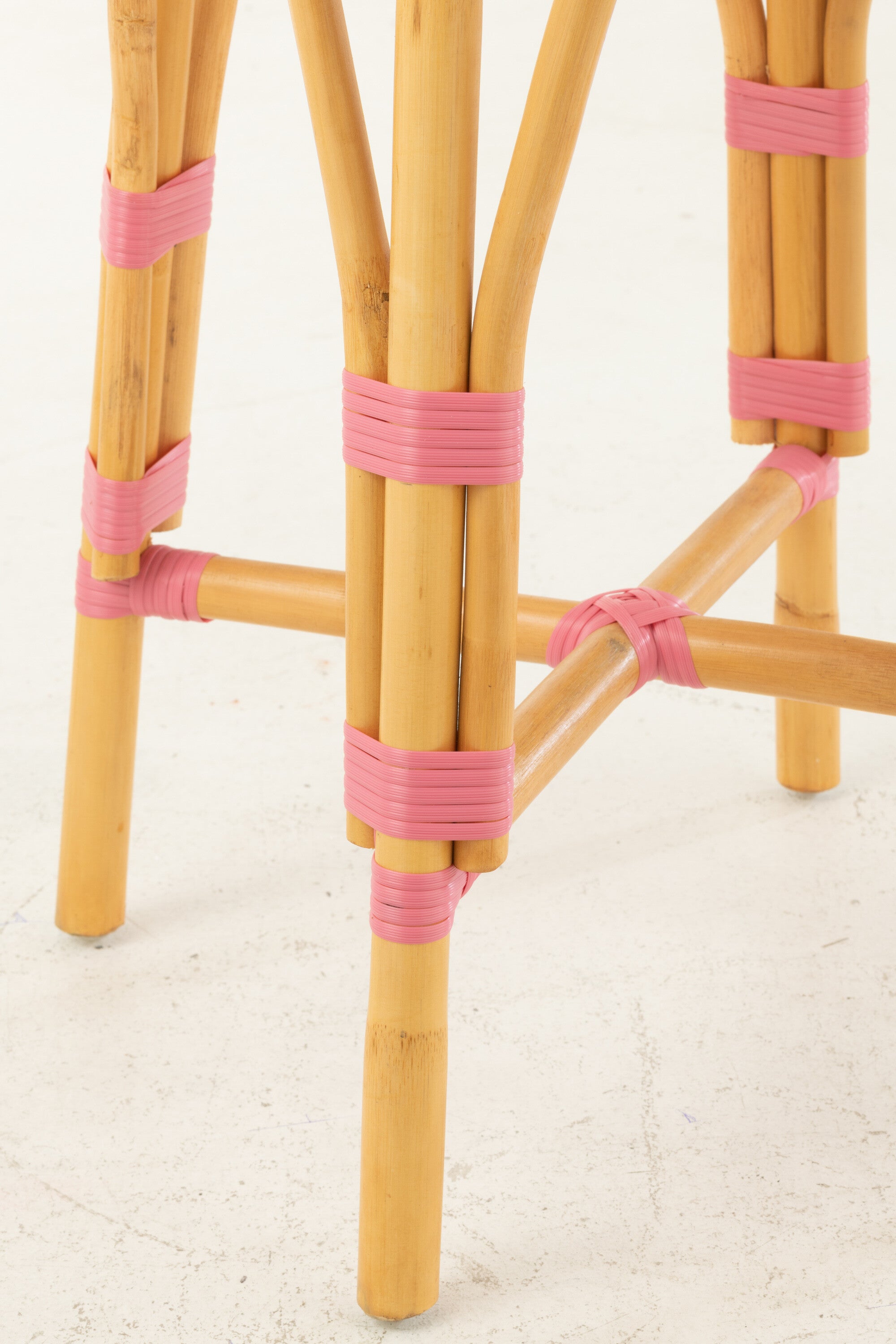J-Line barkruk Live - rotan kunststof - naturel roze