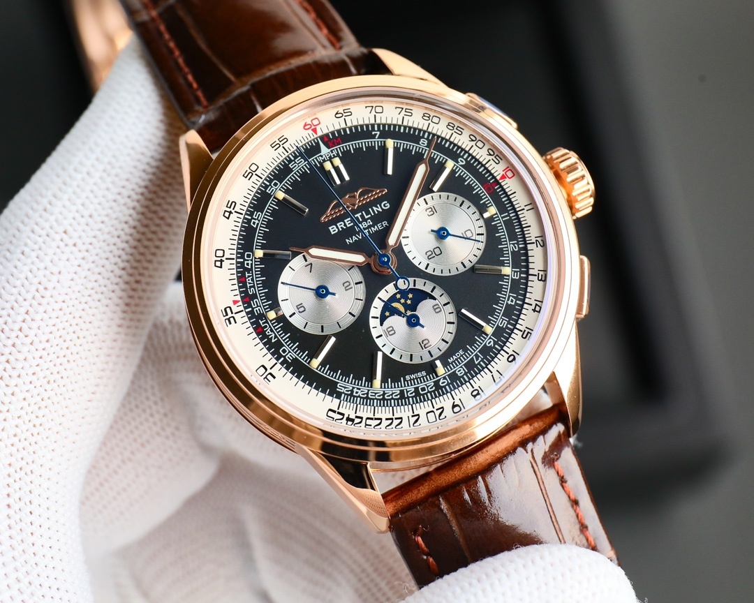 BREITLING, REF. RB2510, PREMIER B25 DATORA 42, 18K PINK GOLD(1:1 replica) - Top club