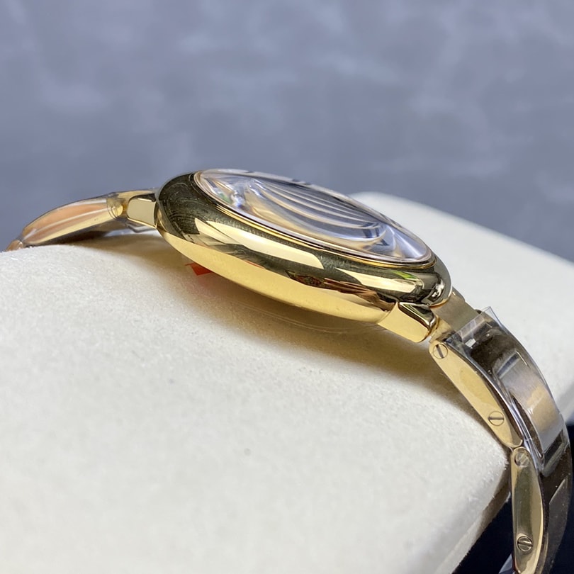 Fake Cartier Watch Ballon Bleu de Cartier Yellow Gold 36mm Silver Dial WGBB0046 mechanical movement(1:1 replica) - Top club