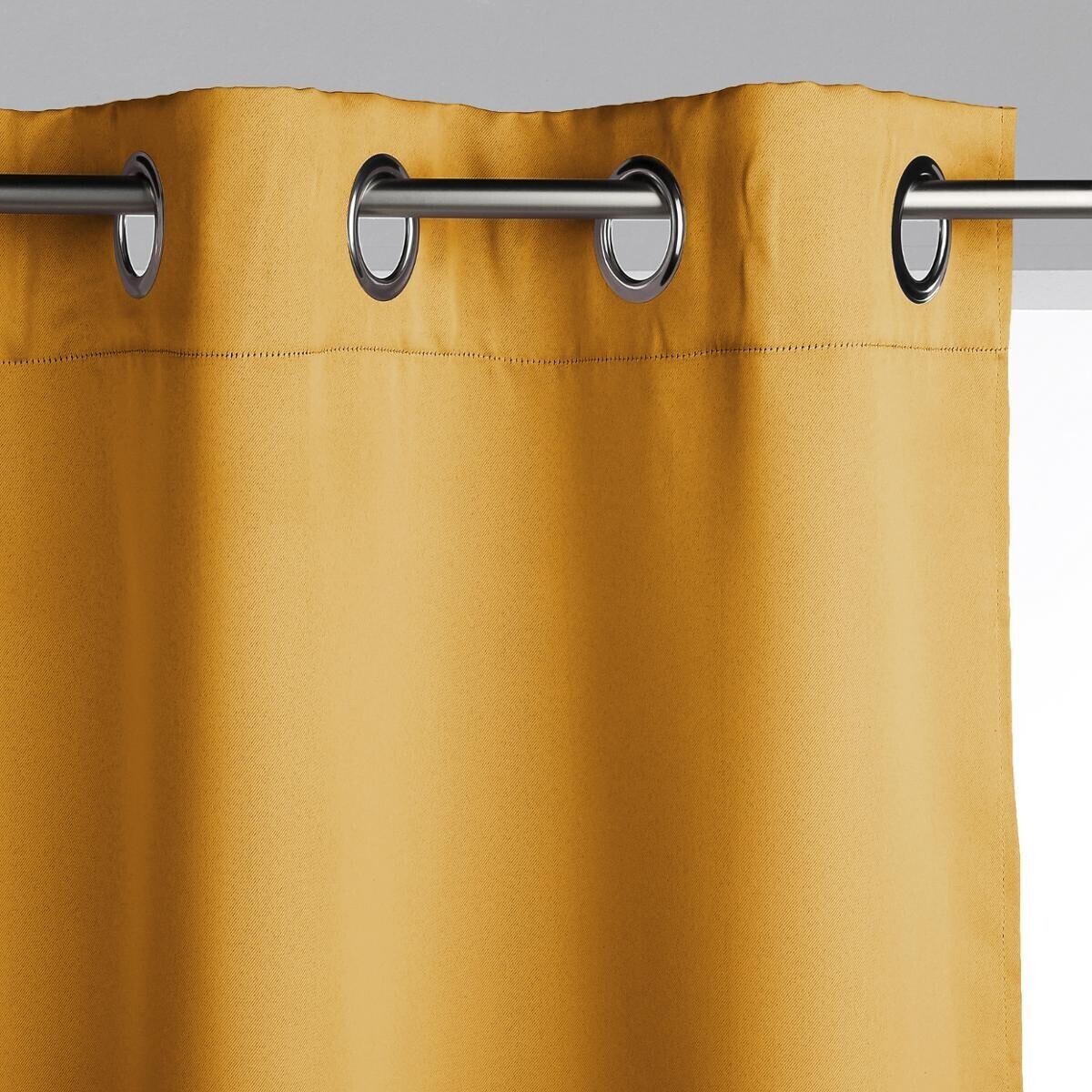 Blackout curtain Mustard yellow, 140x260 cm