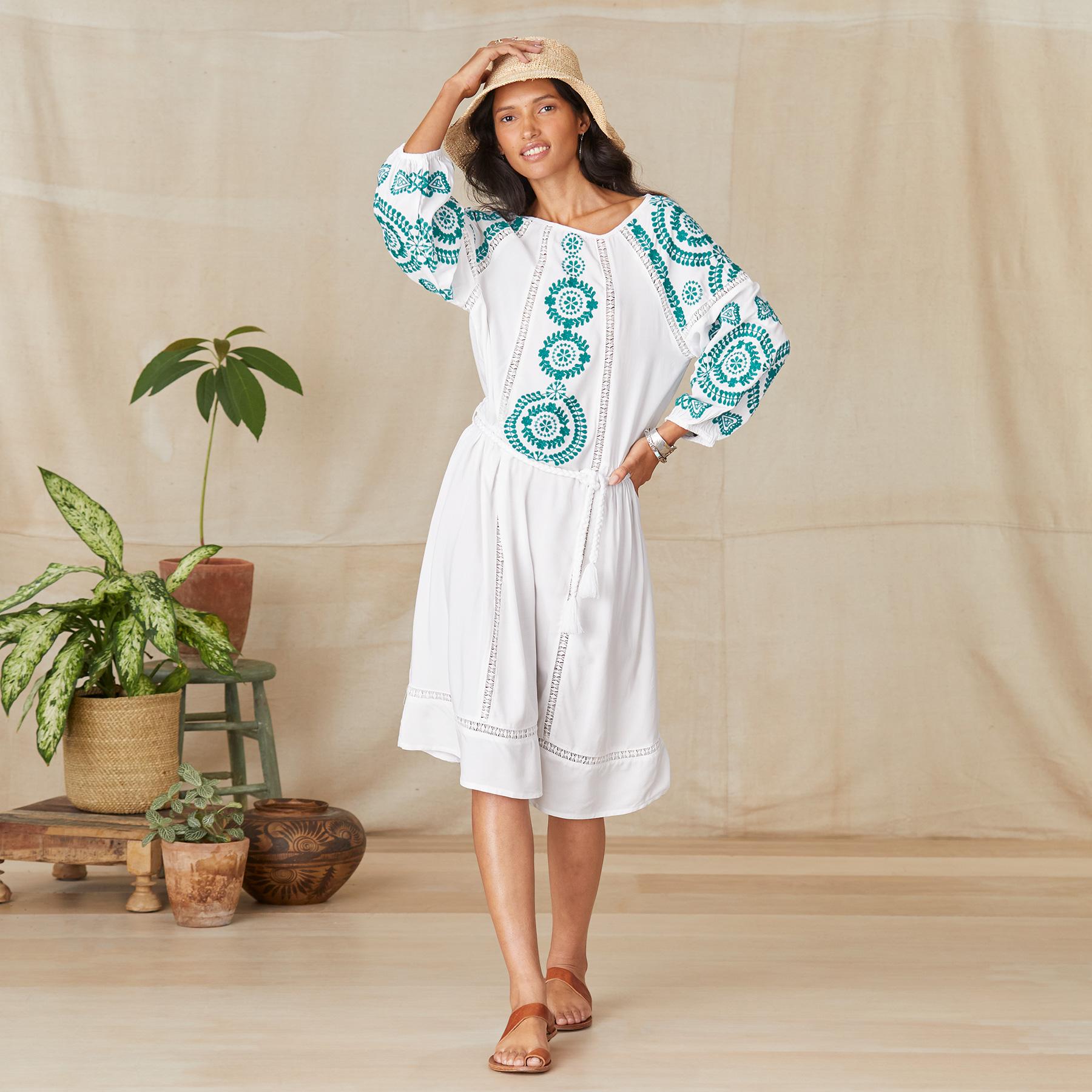 Suzume Embroidered Dress - Sundance Clothing