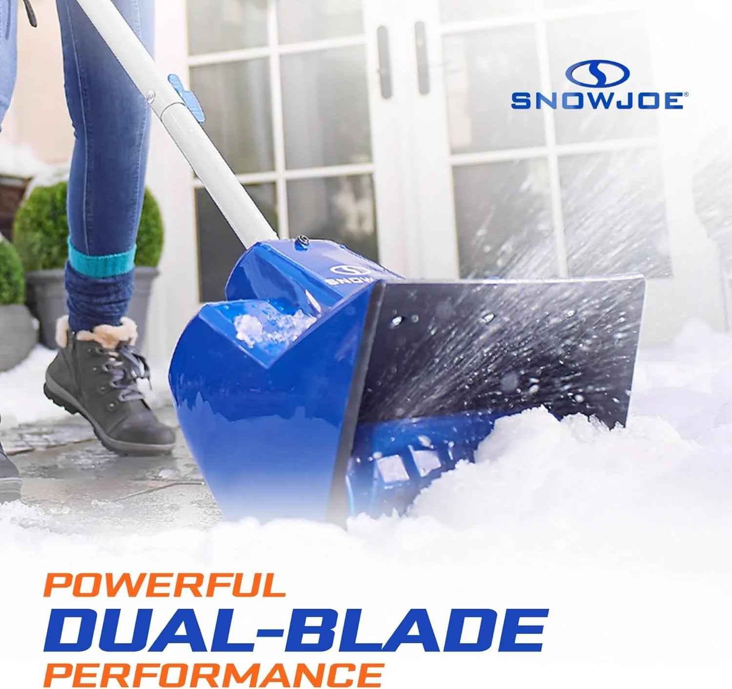 Snow Joe Cordless Electric Snow Shovel Kit 24V 4Ah Battery, Charger, 11in Clearing Width, 400W - 24V-SS11 - Image 4 Snow Joe Cordless Electric Snow Shovel Kit 24V 4Ah Battery, Charger, 11in Clearing Width, 400W - 24V-SS11 - Image 4