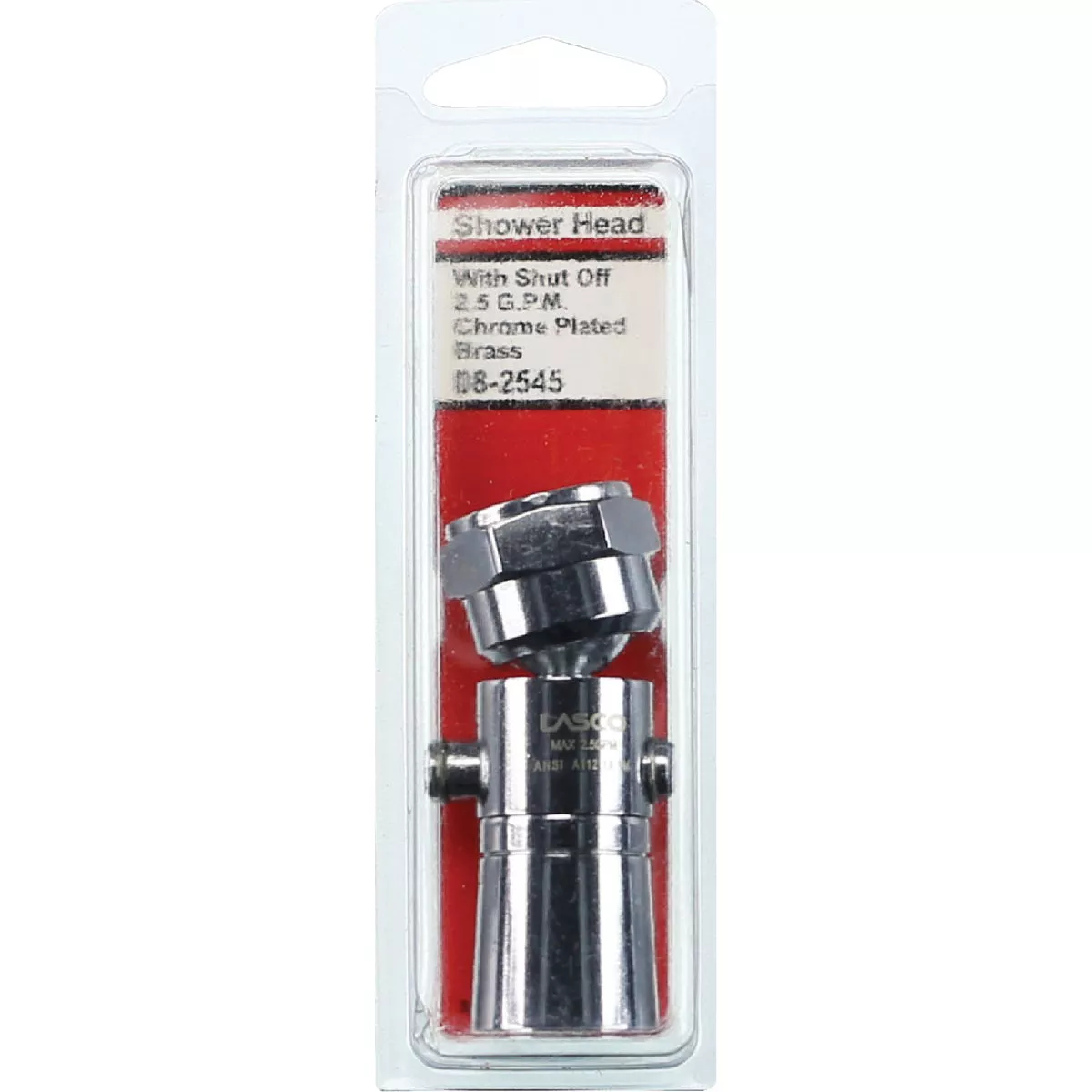 Lasco 1-Spray 1.8 GPM Water Saver Fixed Shower Head, Chrome