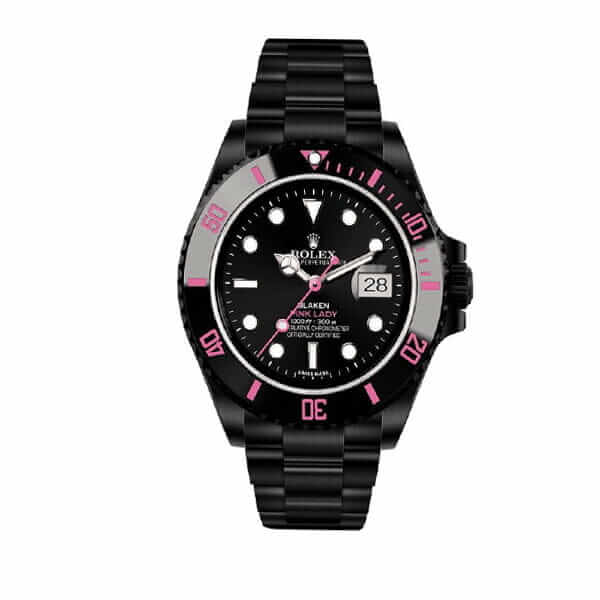 Rolex Submariner 116610N Pink Venom Black Dial Replica - Elite Watch Atelier