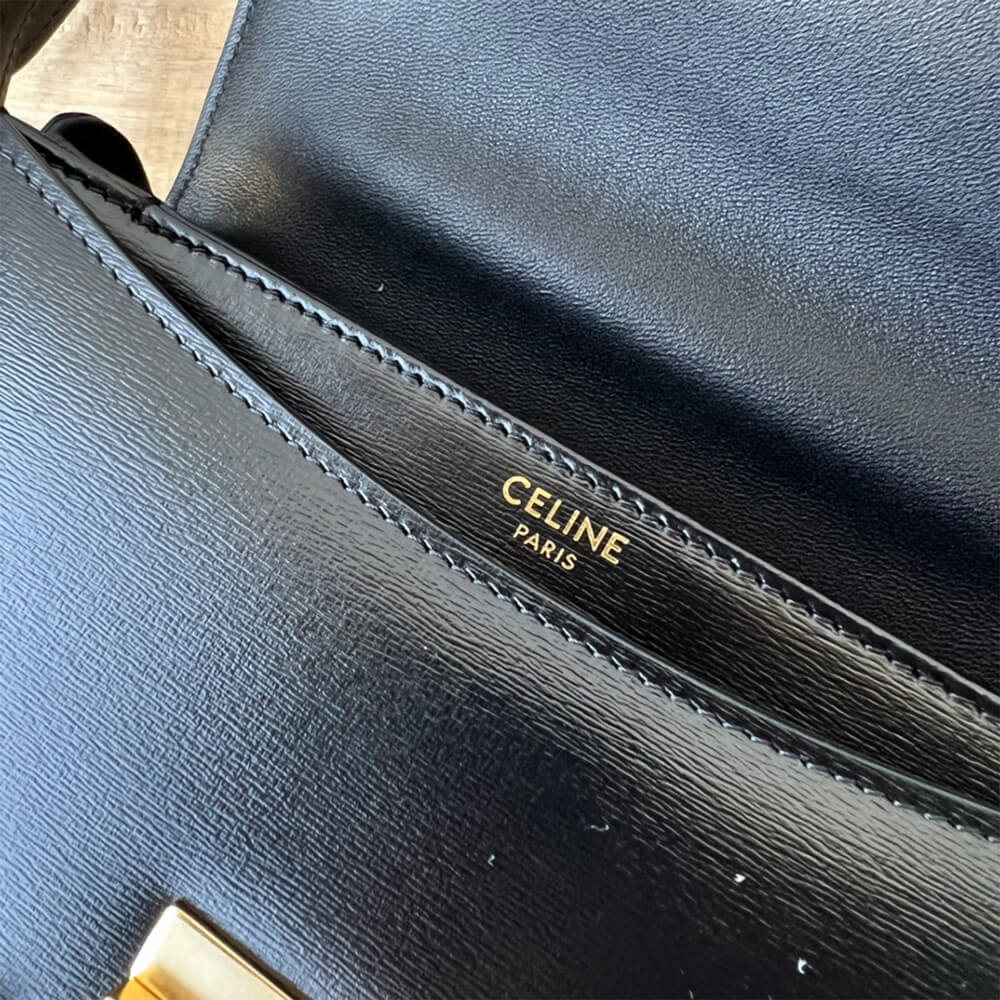 CELINE BESACE CLEA in shiny calfskin(HIGH-END GRADE)1:1High-quality replica