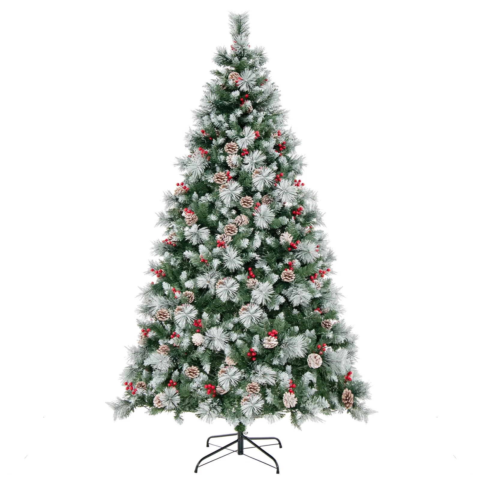 Costway 7 FT Pre-Lit Artificial Christmas Tree Hinged with Pine Needles 400 LED Lights - Image 10