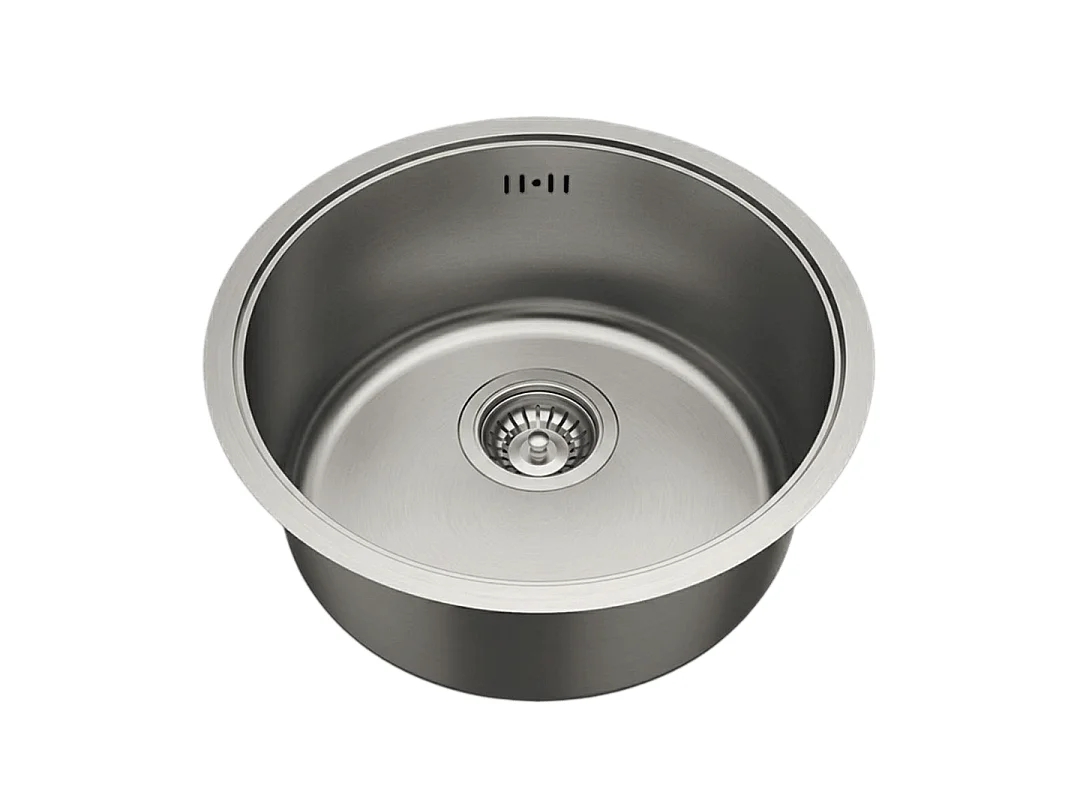 Essenox évier 1 cuve ronde 42.5cm en inox - Essebagno