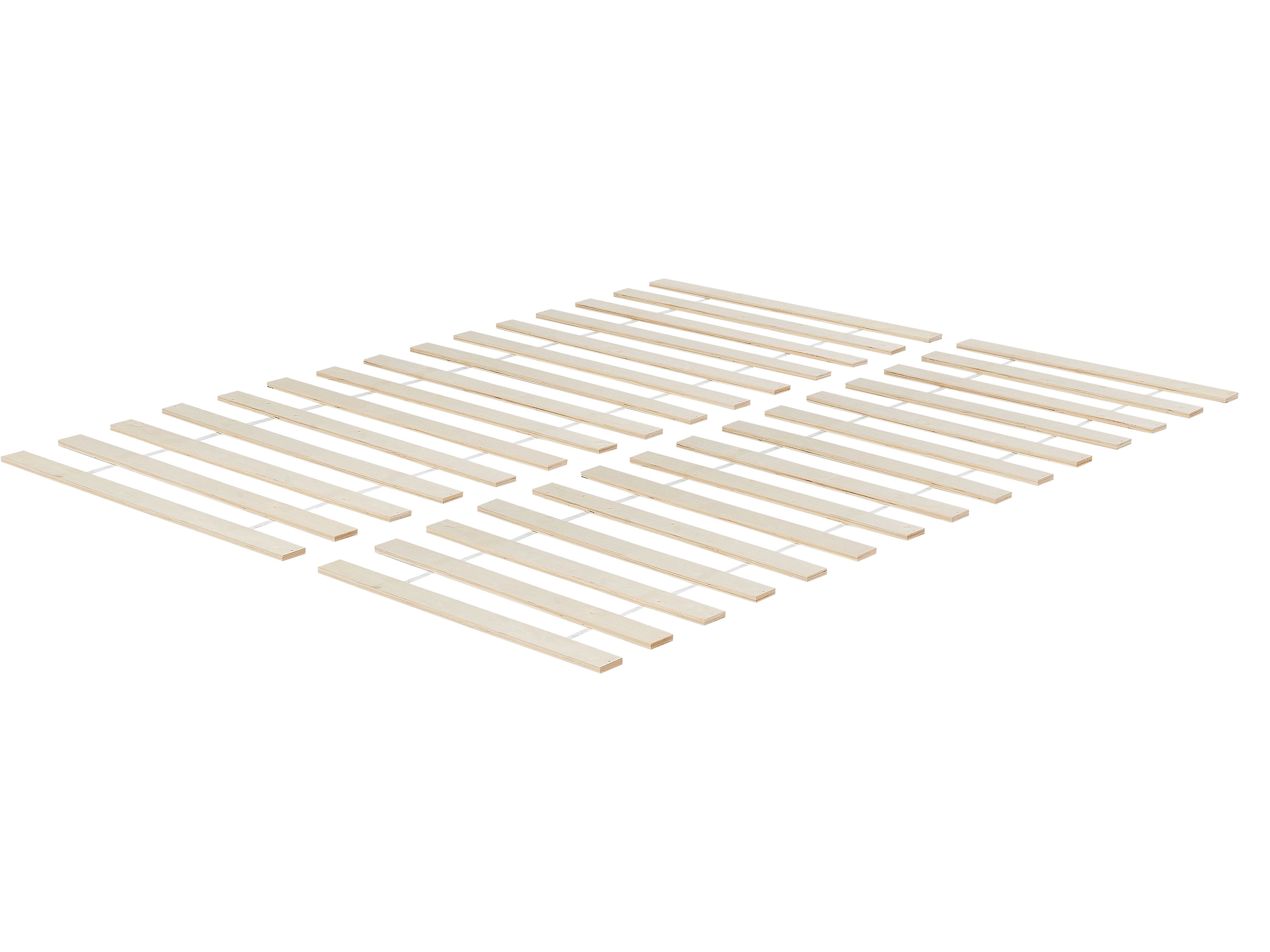 Set of 2 Slatted Bed Bases BLANZAC 90 x 200 cm (EU Single)
